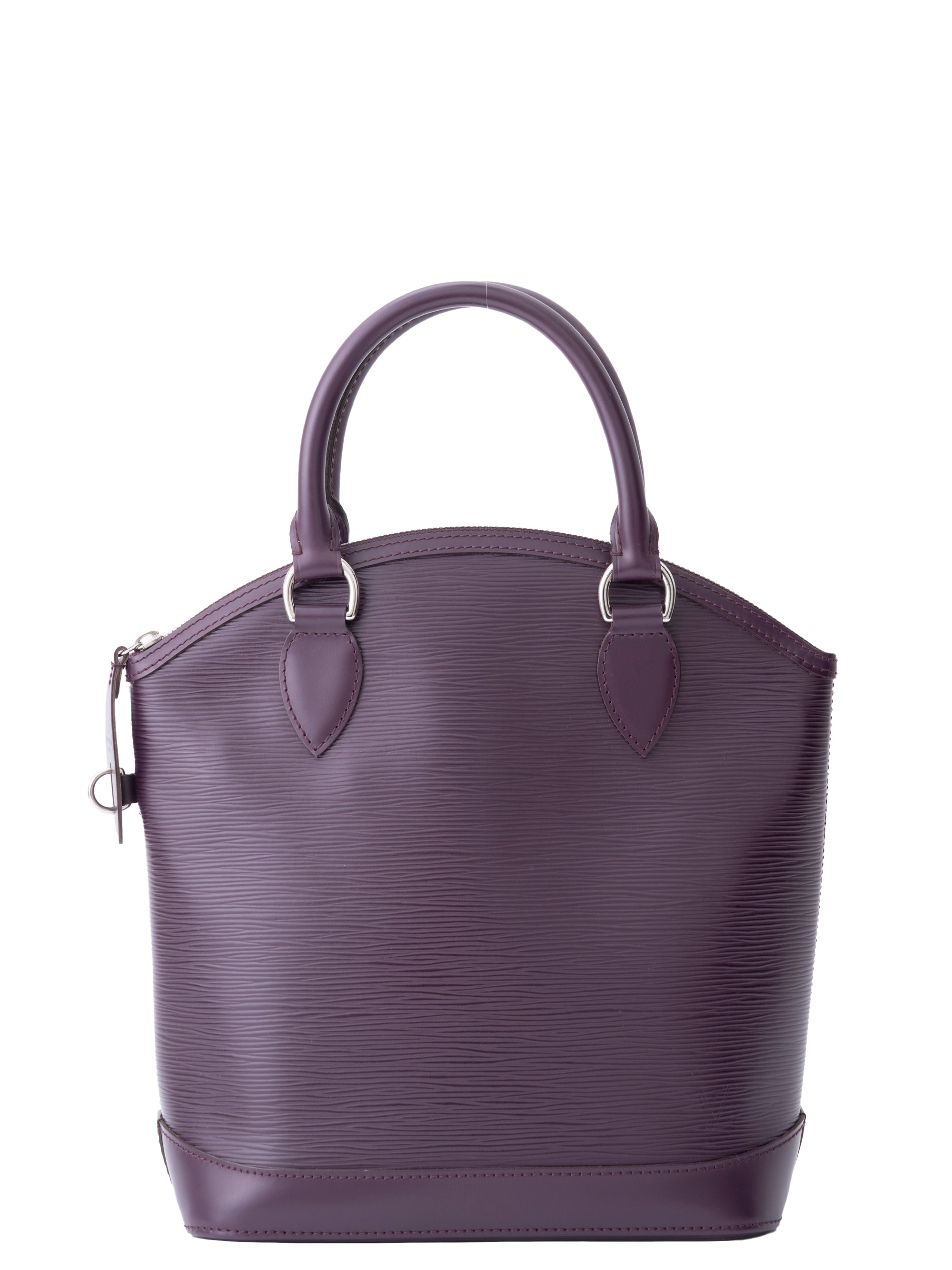 Louis Vuitton M4229K Lockit Handbag Epi Purple Silver Hardware