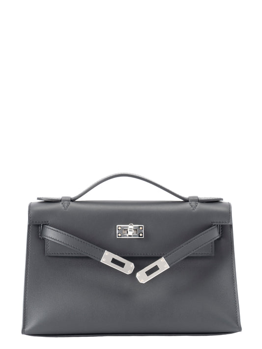 エルメス ポシェットケリー ハンドバッグ Ｗ刻:2024年 スイフト ブラック ゴールド金具 新品