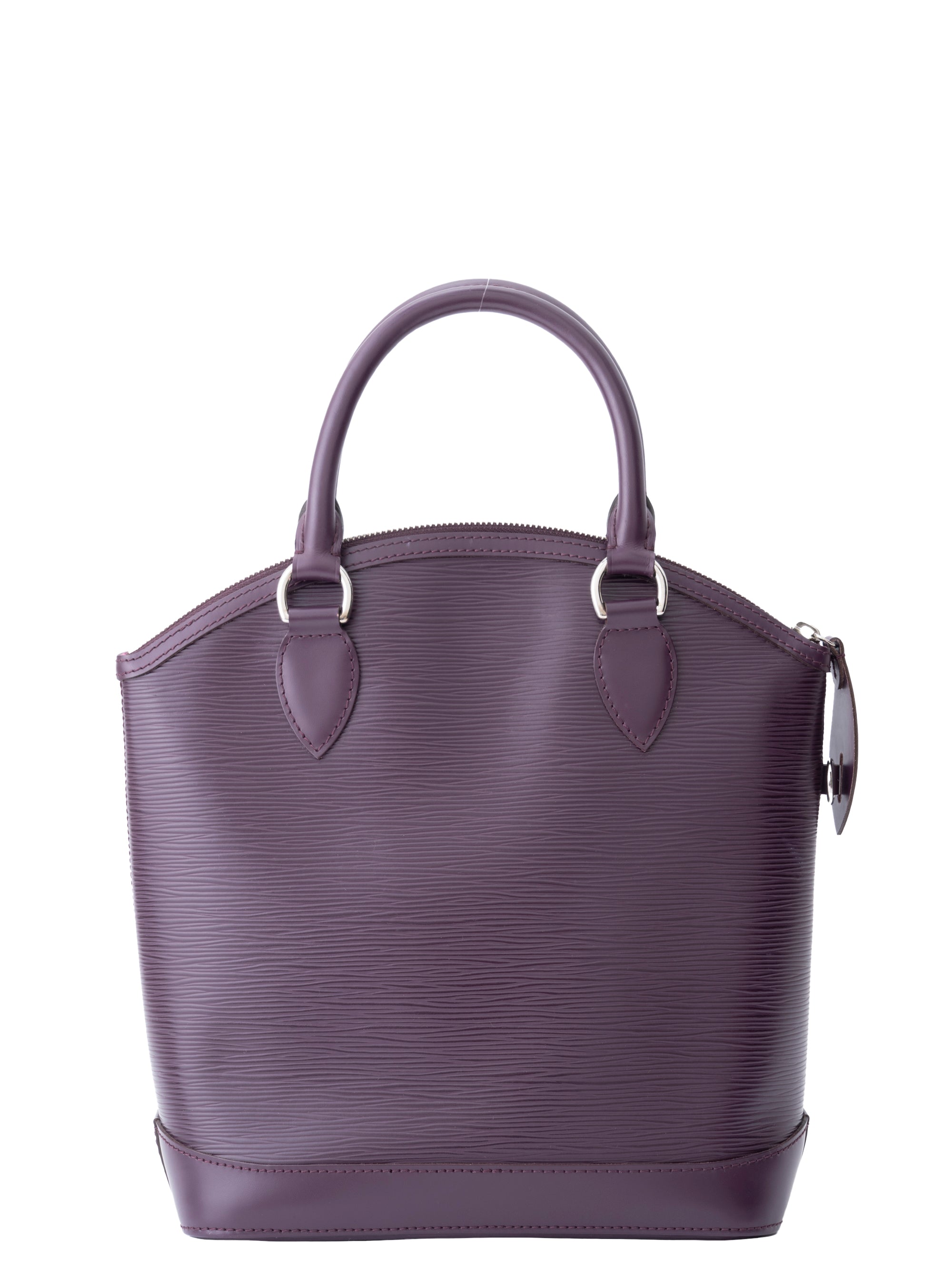 Louis Vuitton M4229K Lockit Handbag Epi Purple Silver Hardware