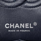 シャネル Wフラップ チェーンショルダーバッグ デニム×ツイード ネイビー シルバー金具
