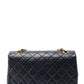 シャネル マトラッセ フルフラップ チェーンショルダーバッグ ラムスキン ブラック ゴールド金具