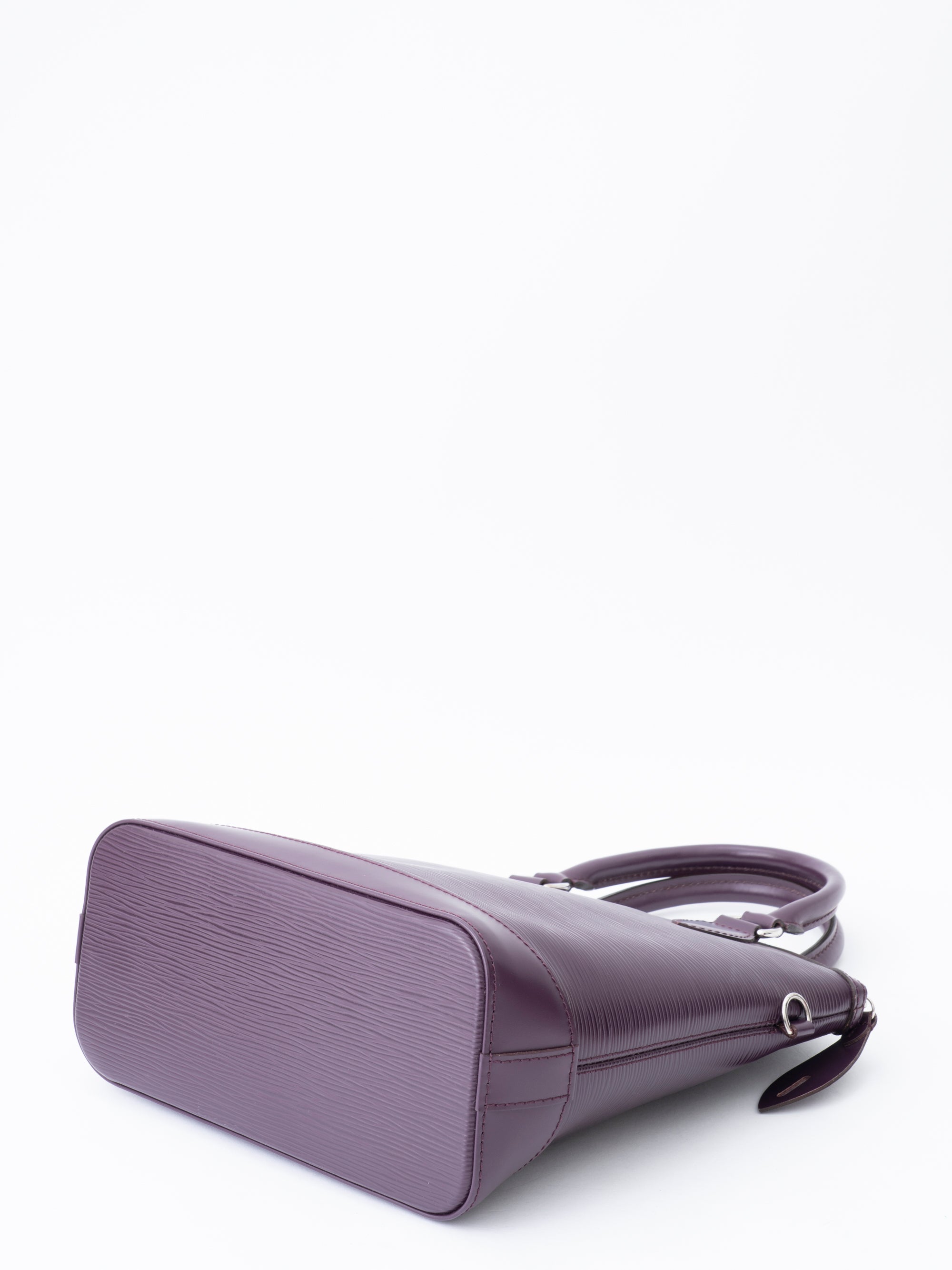 Louis Vuitton M4229K Lockit Handbag Epi Purple Silver Hardware