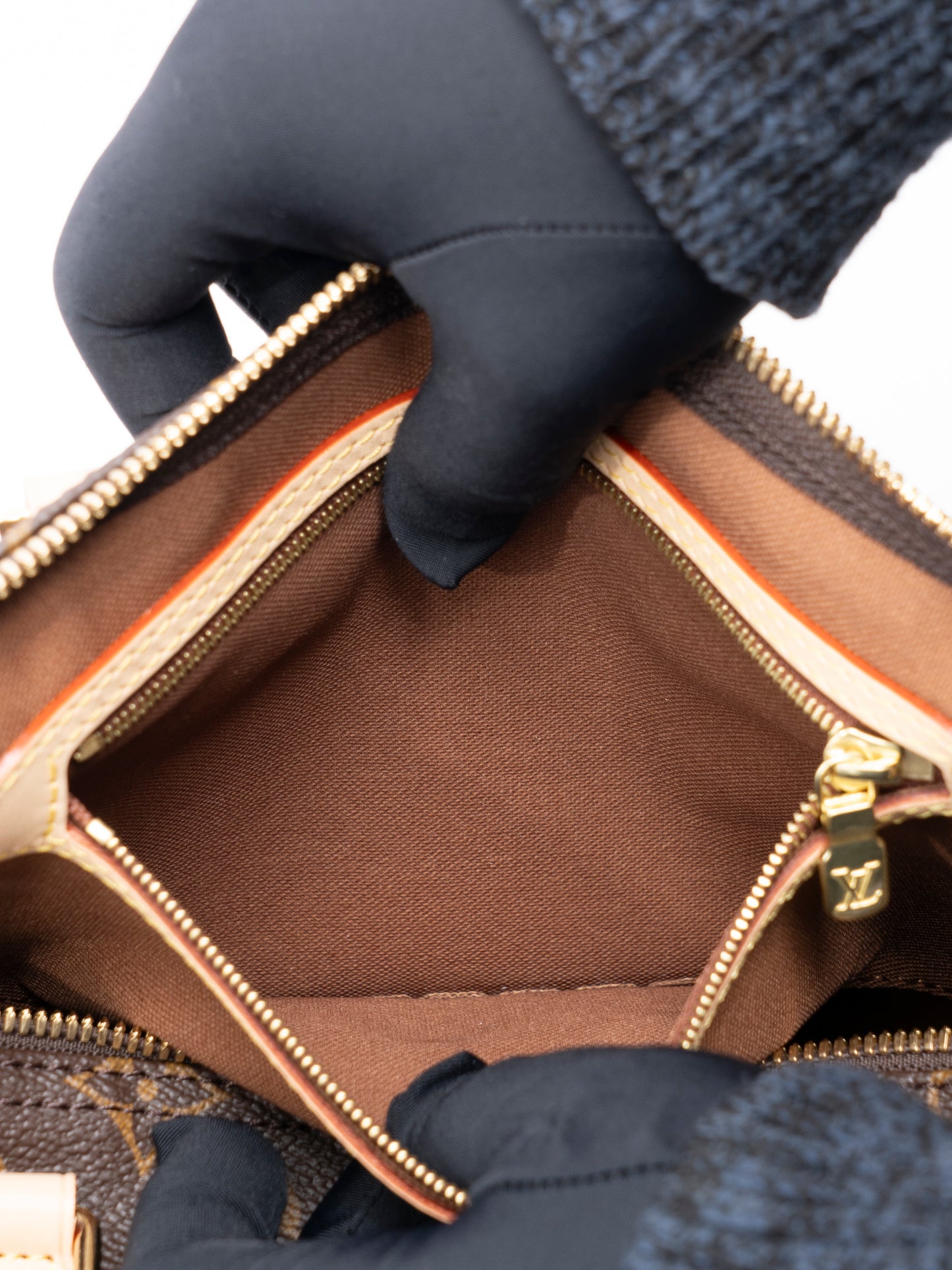 ルイ・ヴィトン M41524 スピーディバンドリエール35 ハンドバッグ モノグラムキャンバス ブラウン ゴールド金具 未使用