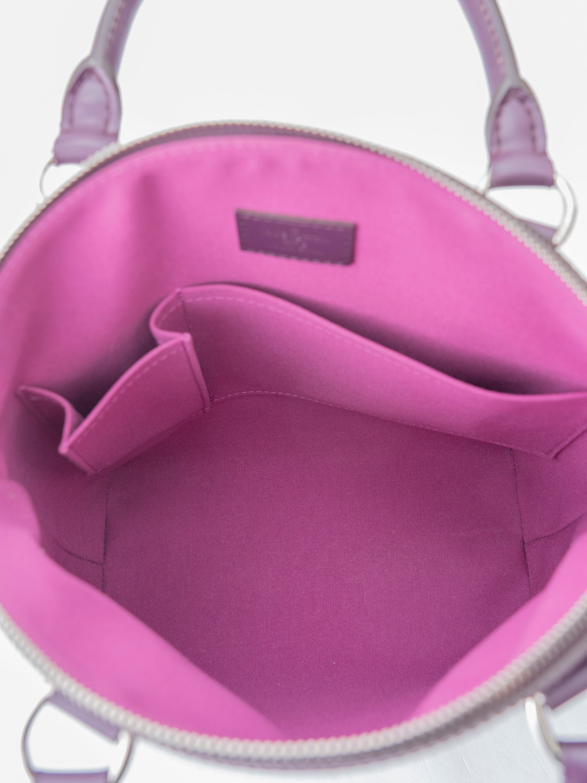 Louis Vuitton M4229K Lockit Handbag Epi Purple Silver Hardware