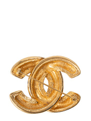 CHANEL Coco Mark Brooch Gold Plated Gold