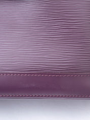 Louis Vuitton M4229K Lockit Handbag Epi Purple Silver Hardware