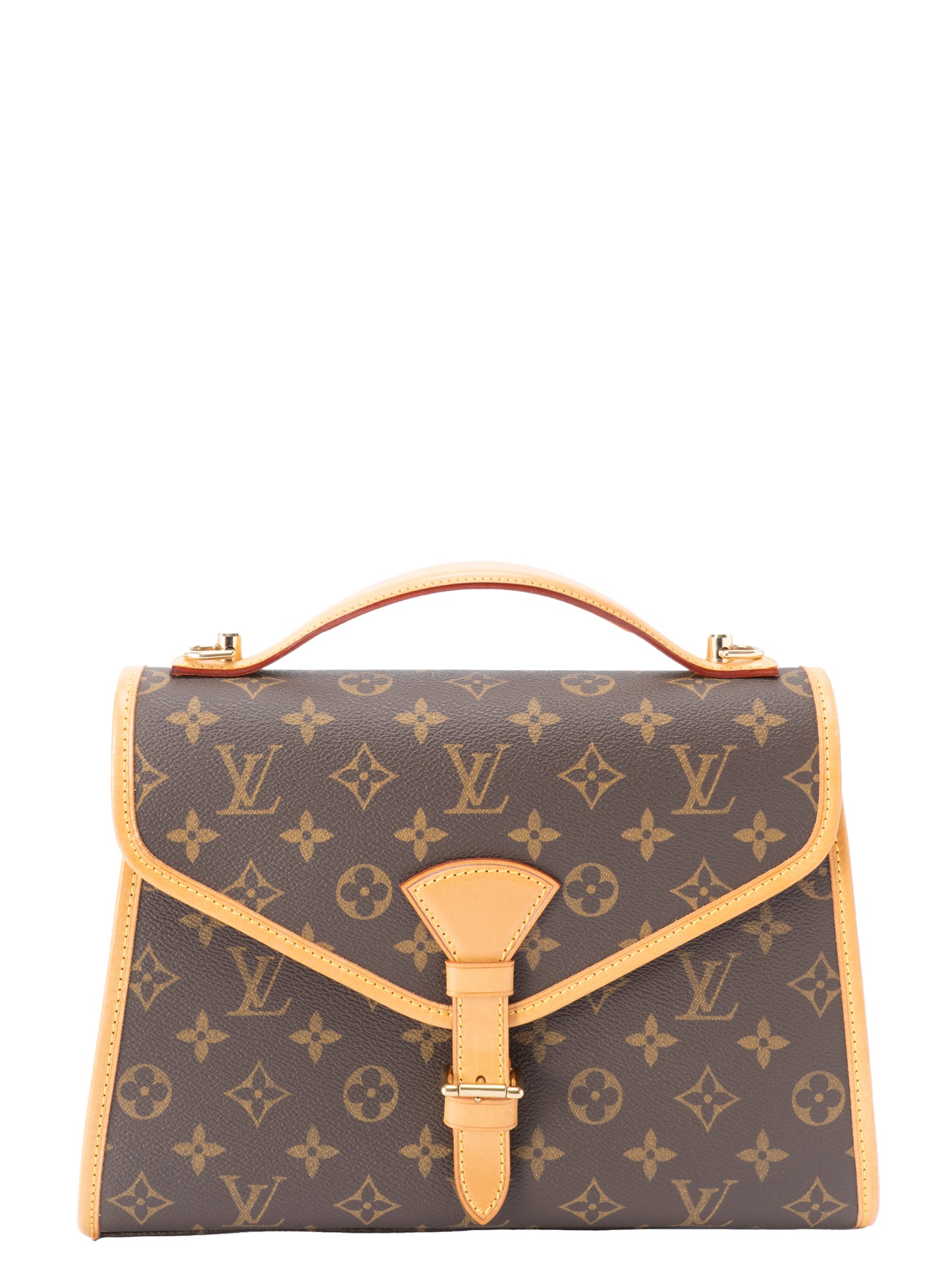 ルイ・ヴィトン M51122 ベルエア 2WAYショルダーバッグ モノグラムキャンバス ブラウン ゴールド金具