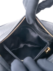 CHANEL V-Stitch Chain Camera Bag Lambskin Black Gold Hardware