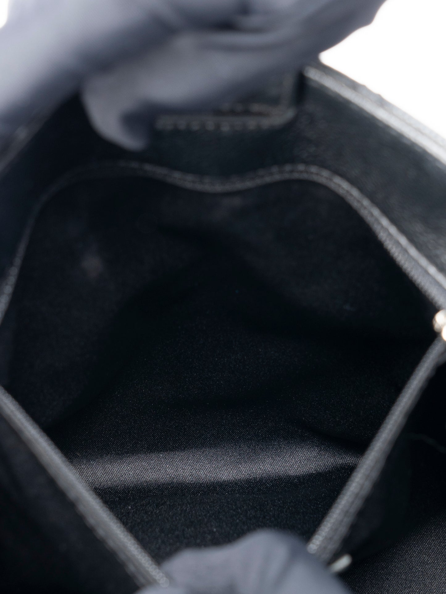 シャネル PSTチェーントートバッグ キャビアスキン ブラック シルバー金具