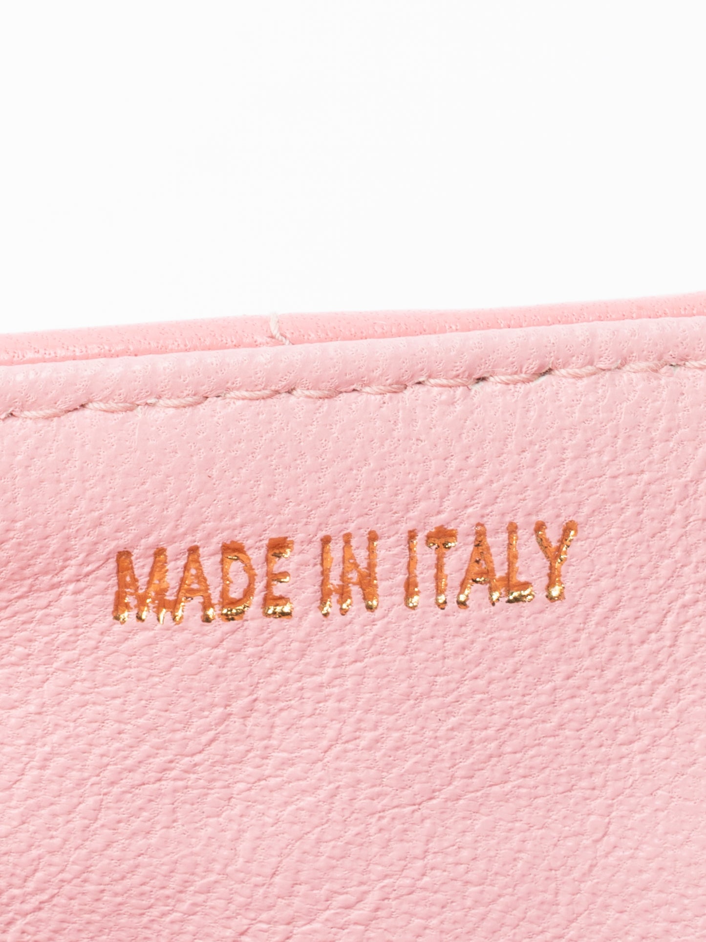 シャネル チョコバー チェーンショルダーバッグ ラムスキン ピンク ゴールド金具