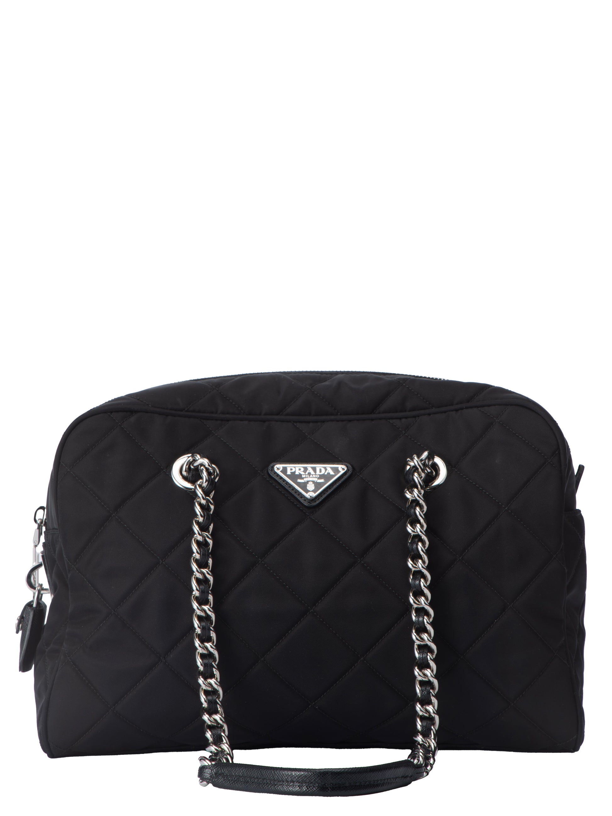 PRADA プラダ チェーン 勇まし トートバッグ キルティング 大容量  