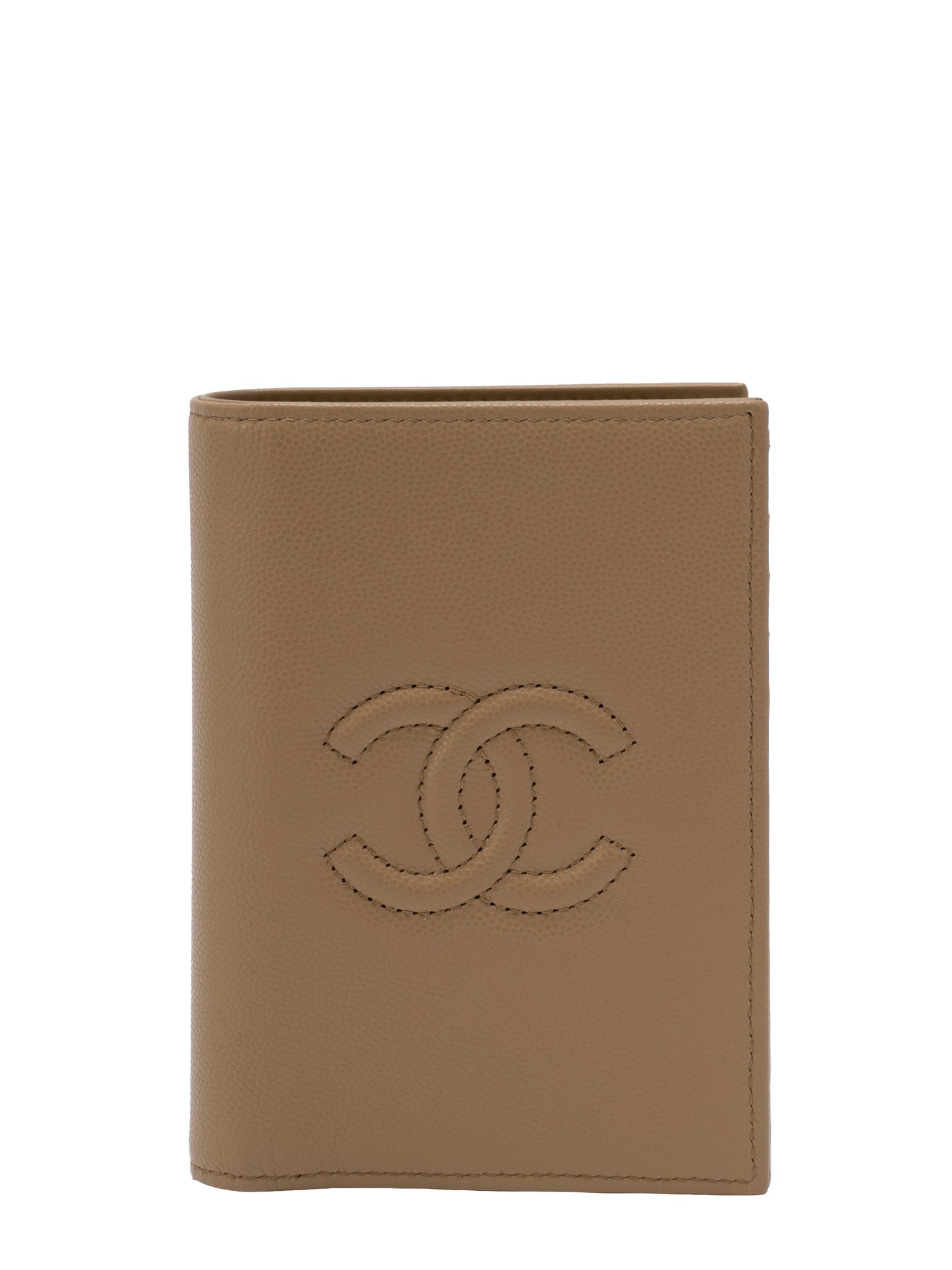 シャネル ココマーク 財布 ランダムシリアル キャビアスキン ベージュ ゴールド金具