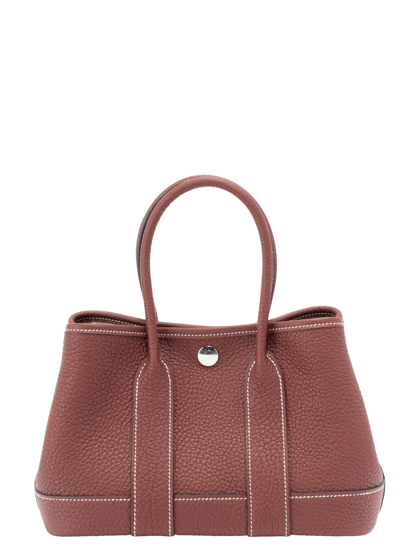 エルメス ネオガーデンパーティ ハンドバッグ W刻:2024年 ネゴンダ ルージュアッシュ シルバー金具 新品