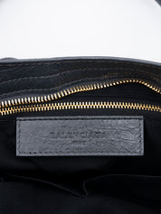 Balenciaga The City 2-Way Handbag Leather Light Gray Gold-Tone Hardware