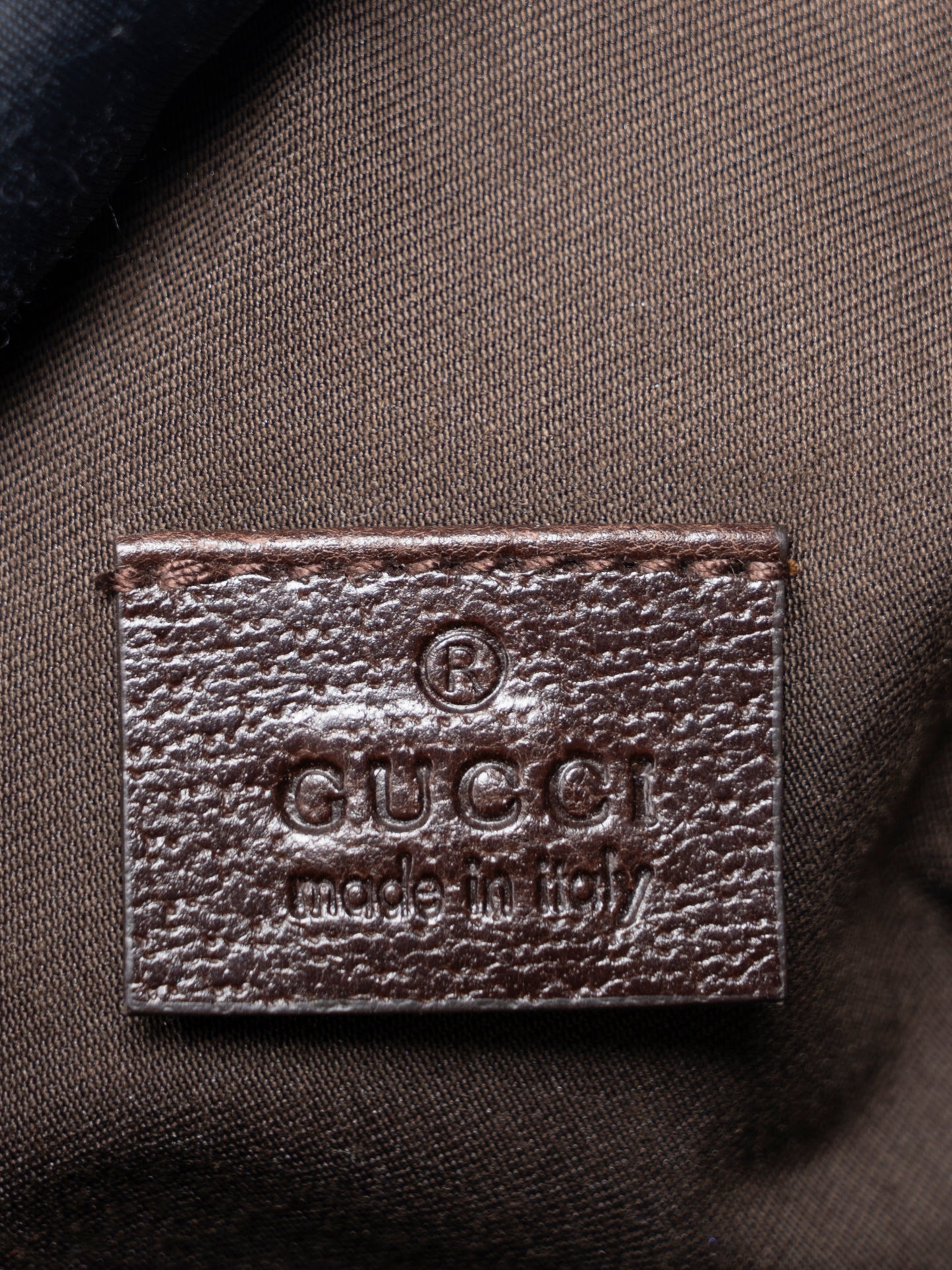 グッチ GGキャンバス  ハンドポーチ キャンバス ベージュ ゴールド金具