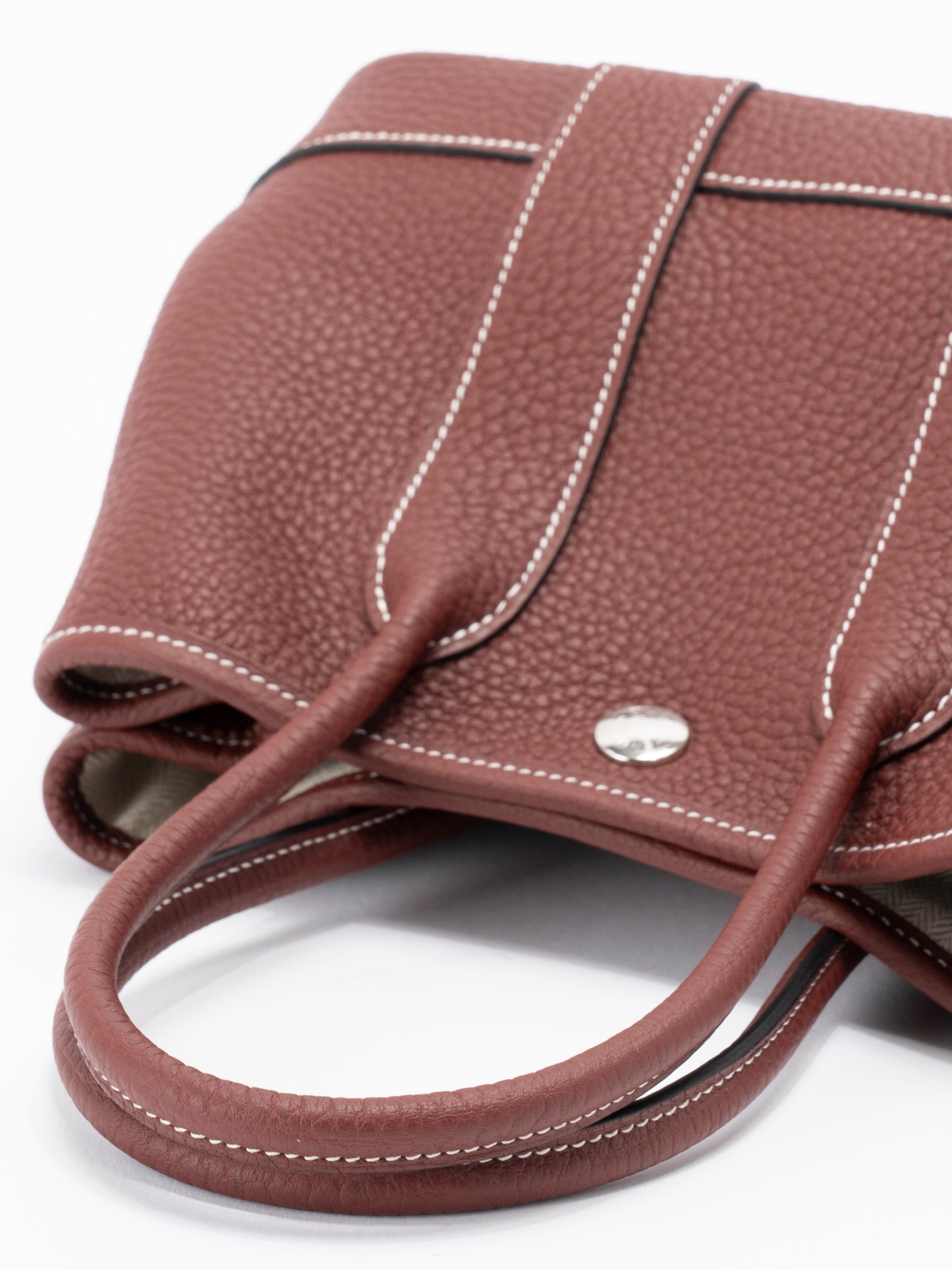 エルメス ネオガーデンパーティ ハンドバッグ W刻:2024年 ネゴンダ ルージュアッシュ シルバー金具 新品