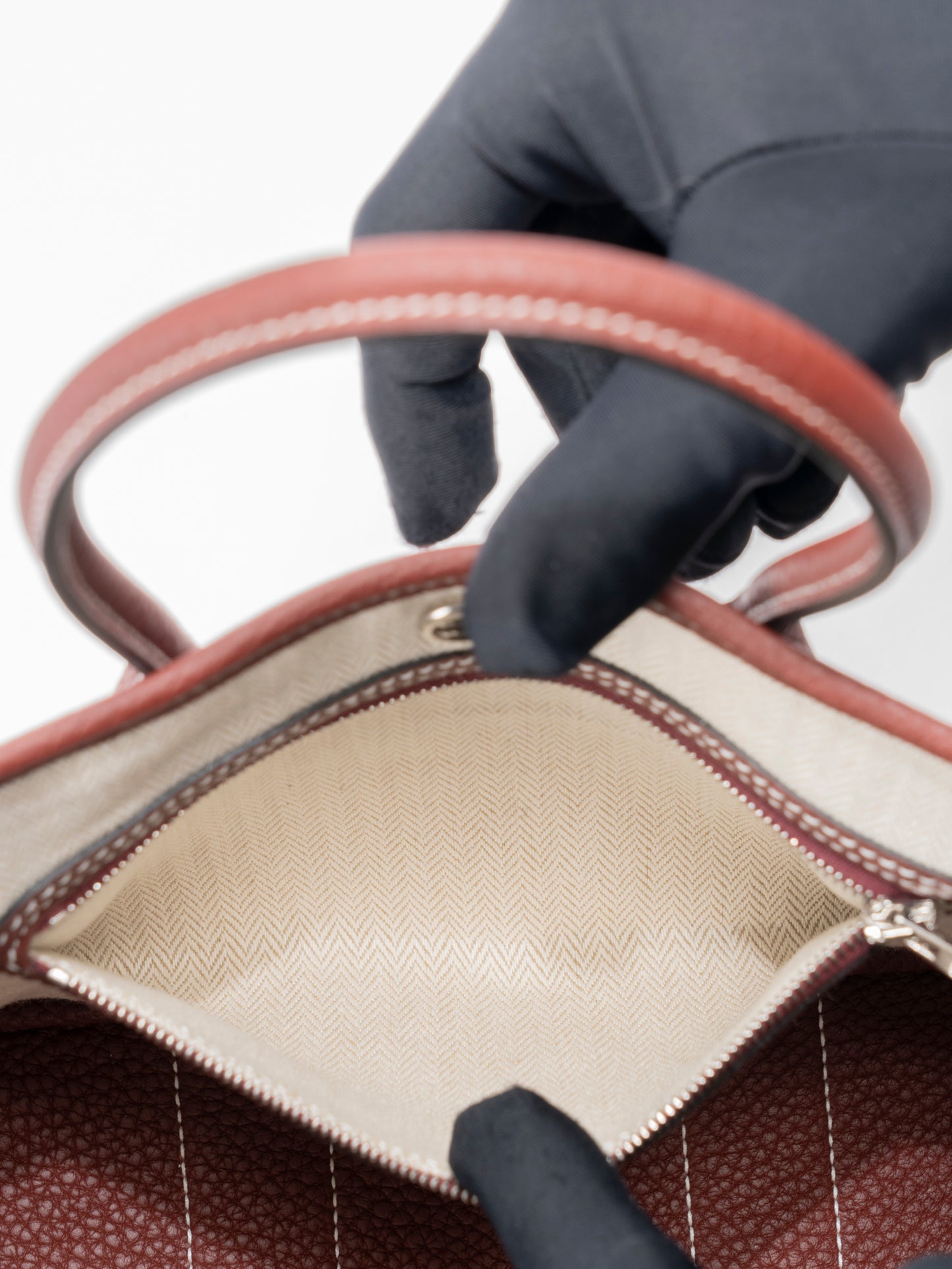 エルメス ネオガーデンパーティ ハンドバッグ W刻:2024年 ネゴンダ ルージュアッシュ シルバー金具 新品