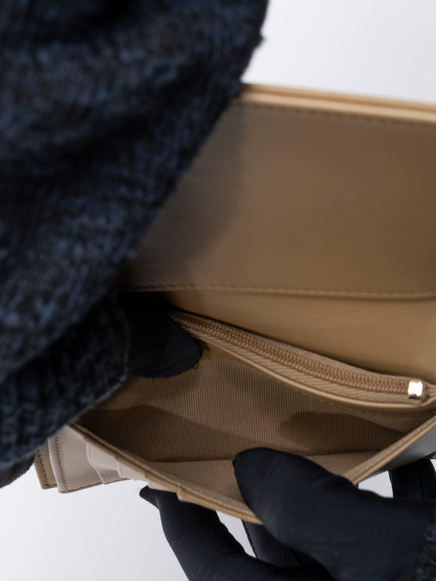 シャネル ココマーク 財布 ランダムシリアル キャビアスキン ベージュ ゴールド金具