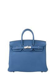 Hermès Birkin 25 Handbag K Stamp: 2025 Togo Bleu Tie P5 Silver Hardware Brand New