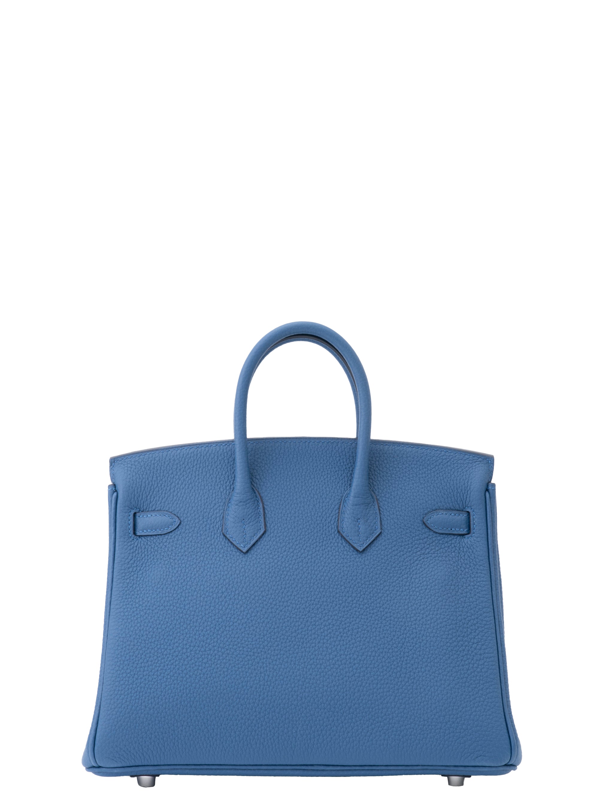 Hermès Birkin 25 Handbag K Stamp: 2025 Togo Bleu Tie P5 Silver Hardware Brand New