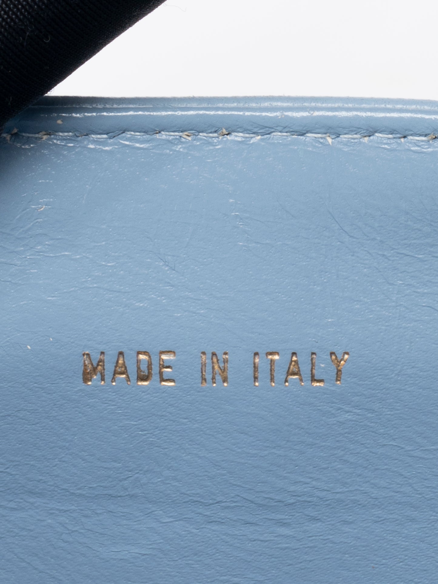 シャネル ココマーク ハンドバッグ ラムスキン ライトブルー ゴールド金具