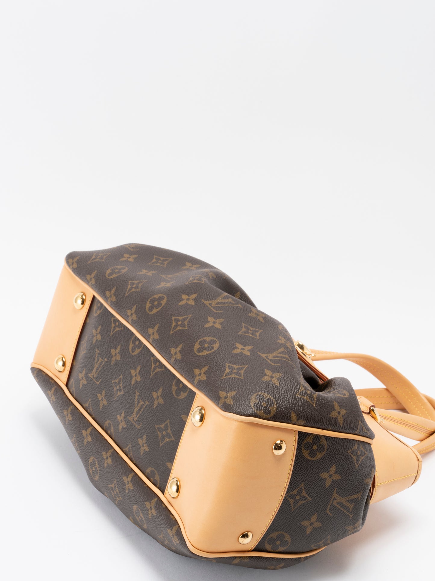 ルイ・ヴィトン M45715 ボエシPM トートバッグ モノグラムキャンバス ブラウン ゴールド金具