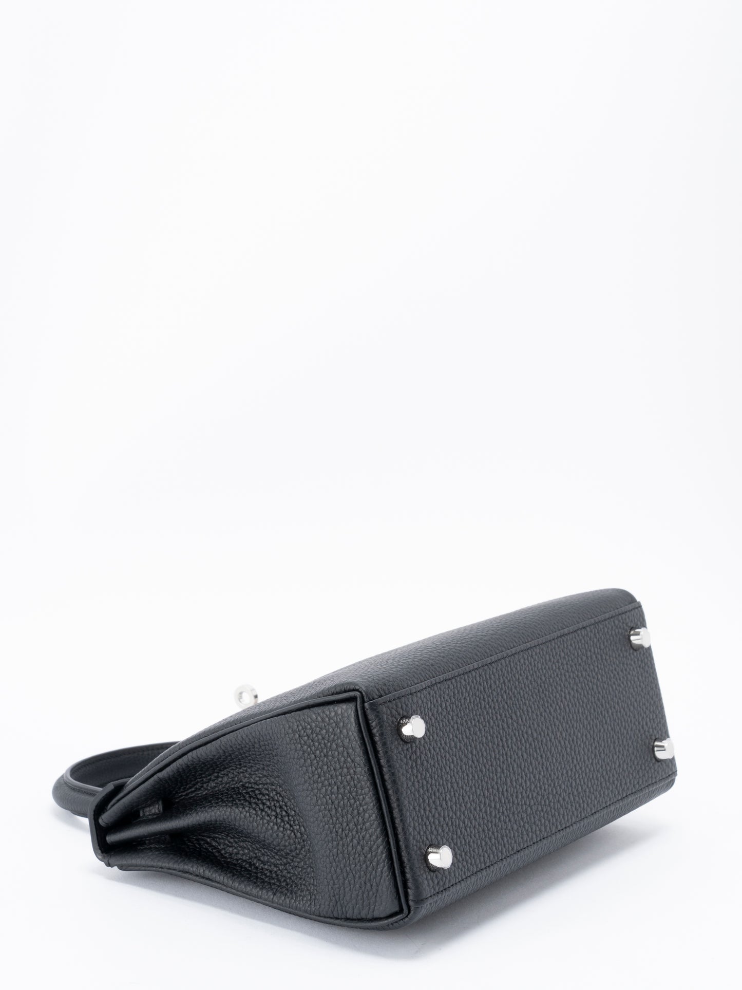 エルメス ケリー25 ハンドバッグ K刻:2025年 トゴ ブラック シルバー金具 新品