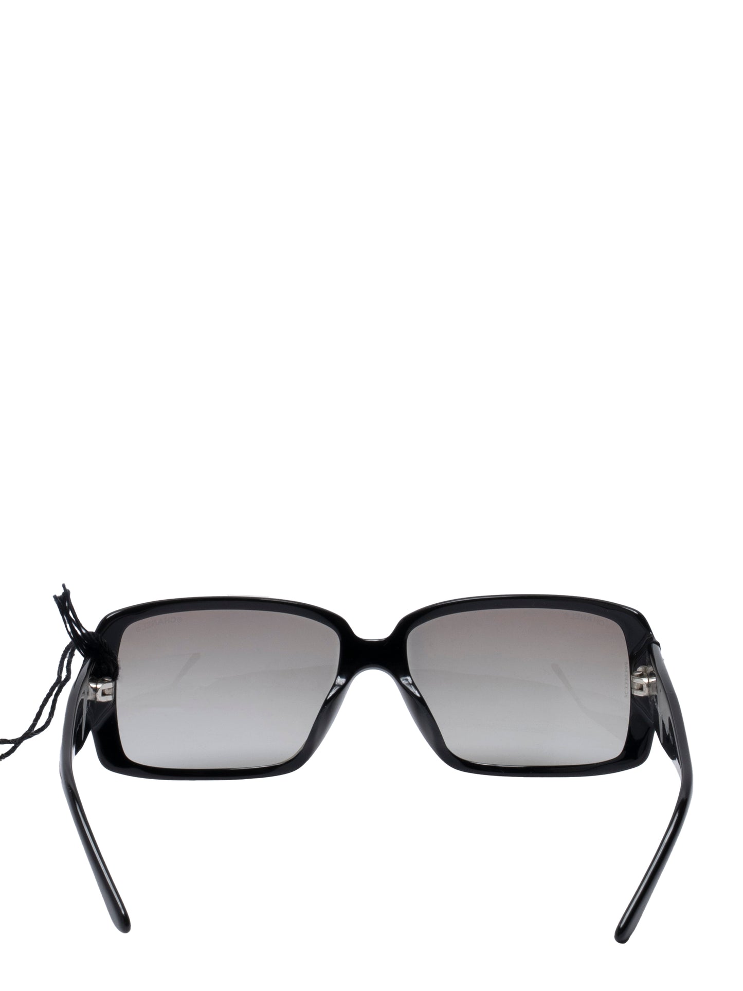 シャネル ココマーク サングラス ラインストーン プラスチック ブラック シルバー金具