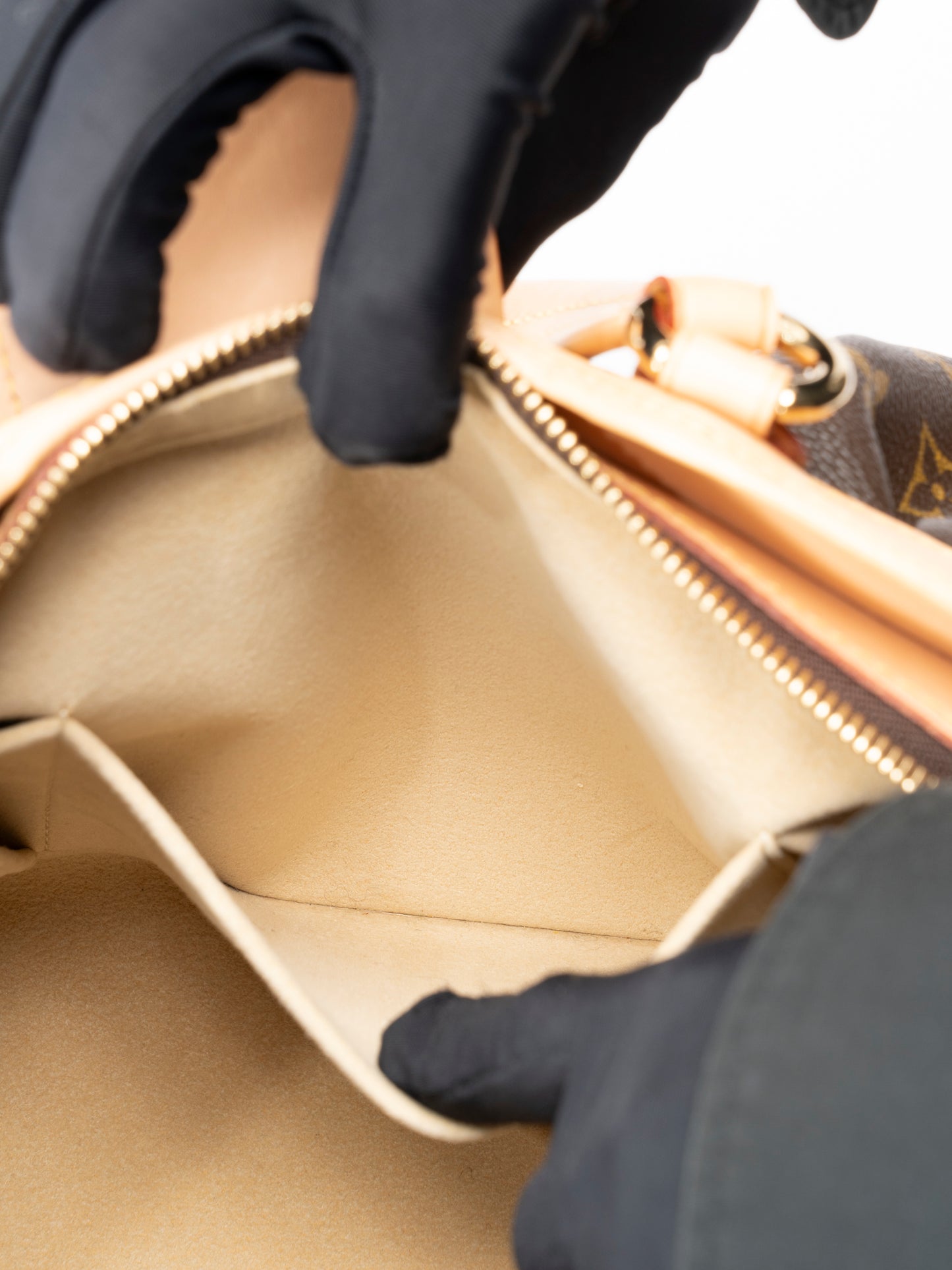 ルイ・ヴィトン M45715 ボエシPM トートバッグ モノグラムキャンバス ブラウン ゴールド金具