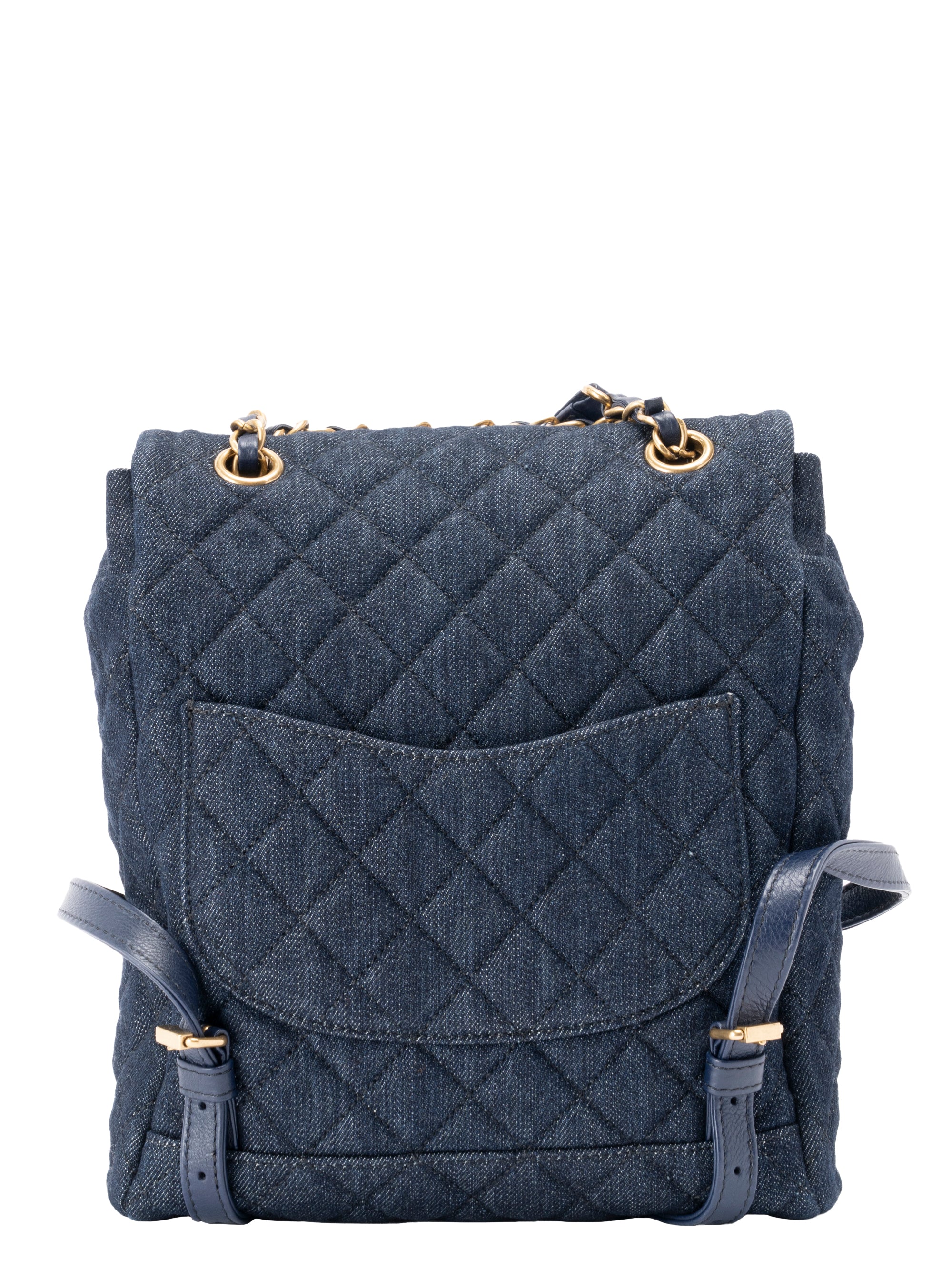 CHANEL ゴールド金具デニムリュック CHANEL ゴールド金具デニムリュック