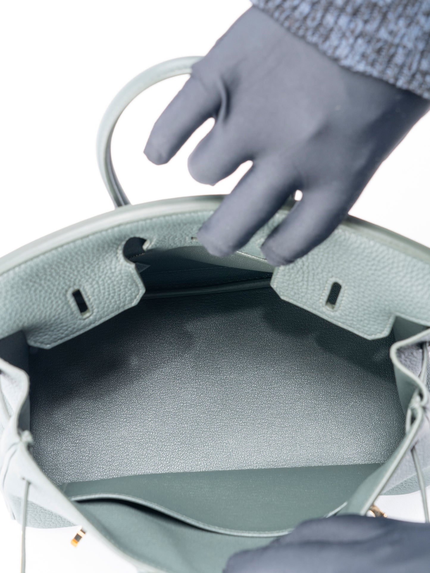 エルメス バーキン25 ハンドバッグ K刻:2025年 トゴ  ヴェールマングローブ ゴールド金具 新品