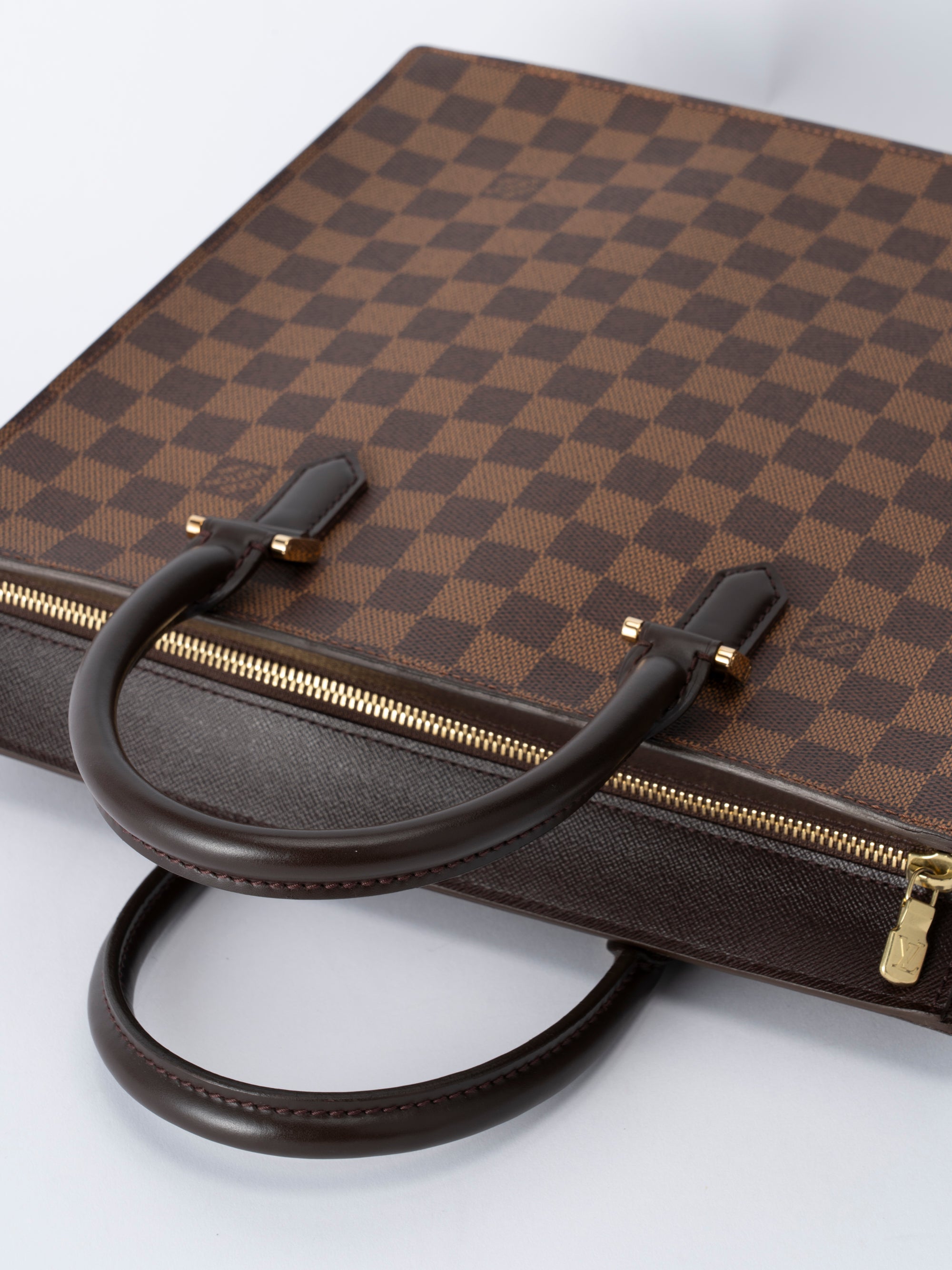 ルイ・ヴィトン N51145 ヴェニスPM ハンドバッグ ダミエキャンバス ブラウン ゴールド金具