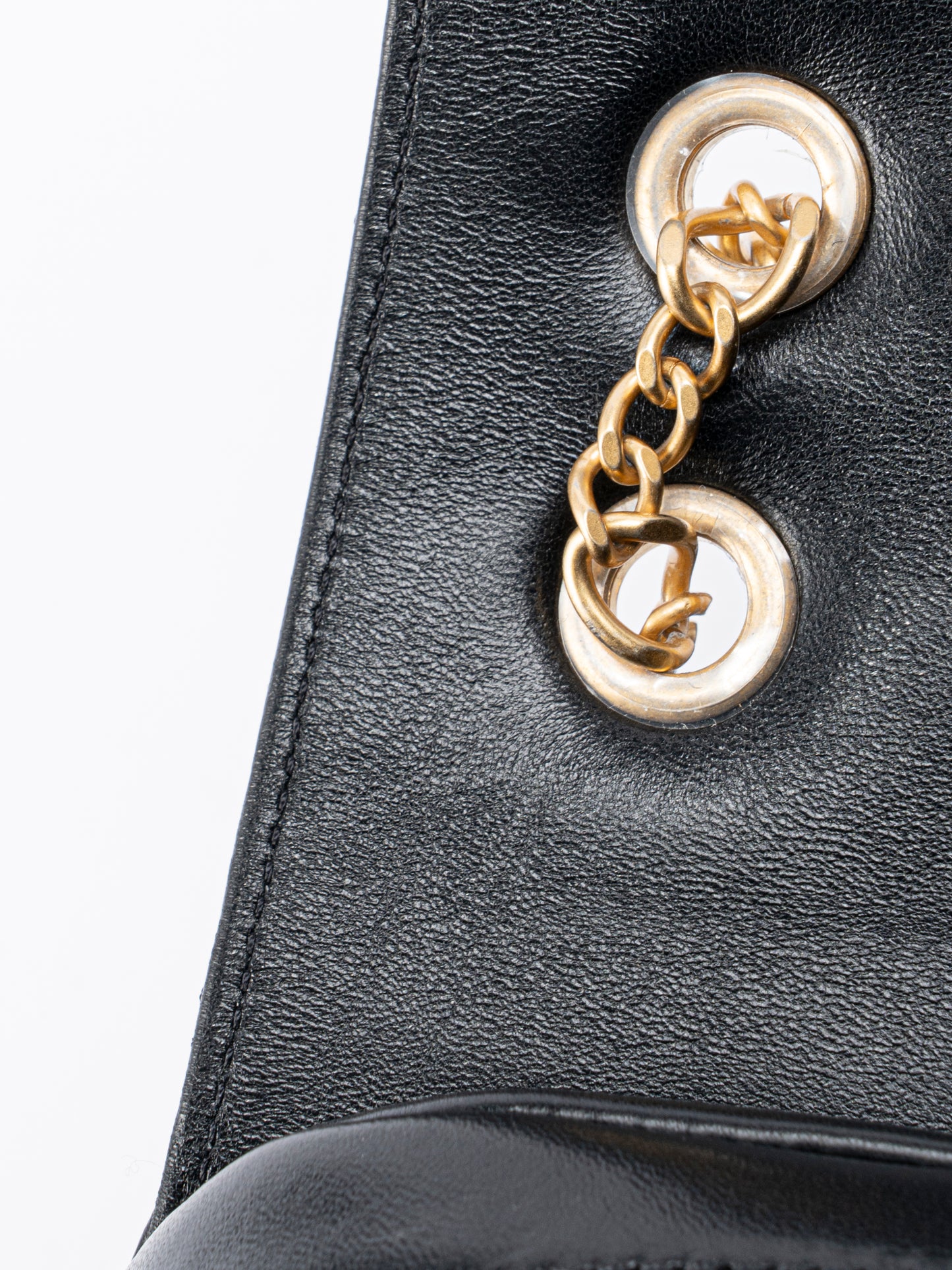 シャネル マトラッセ シリアルプレート 2WAYチェーンリュックサック ラムスキン ブラック ゴールド金具