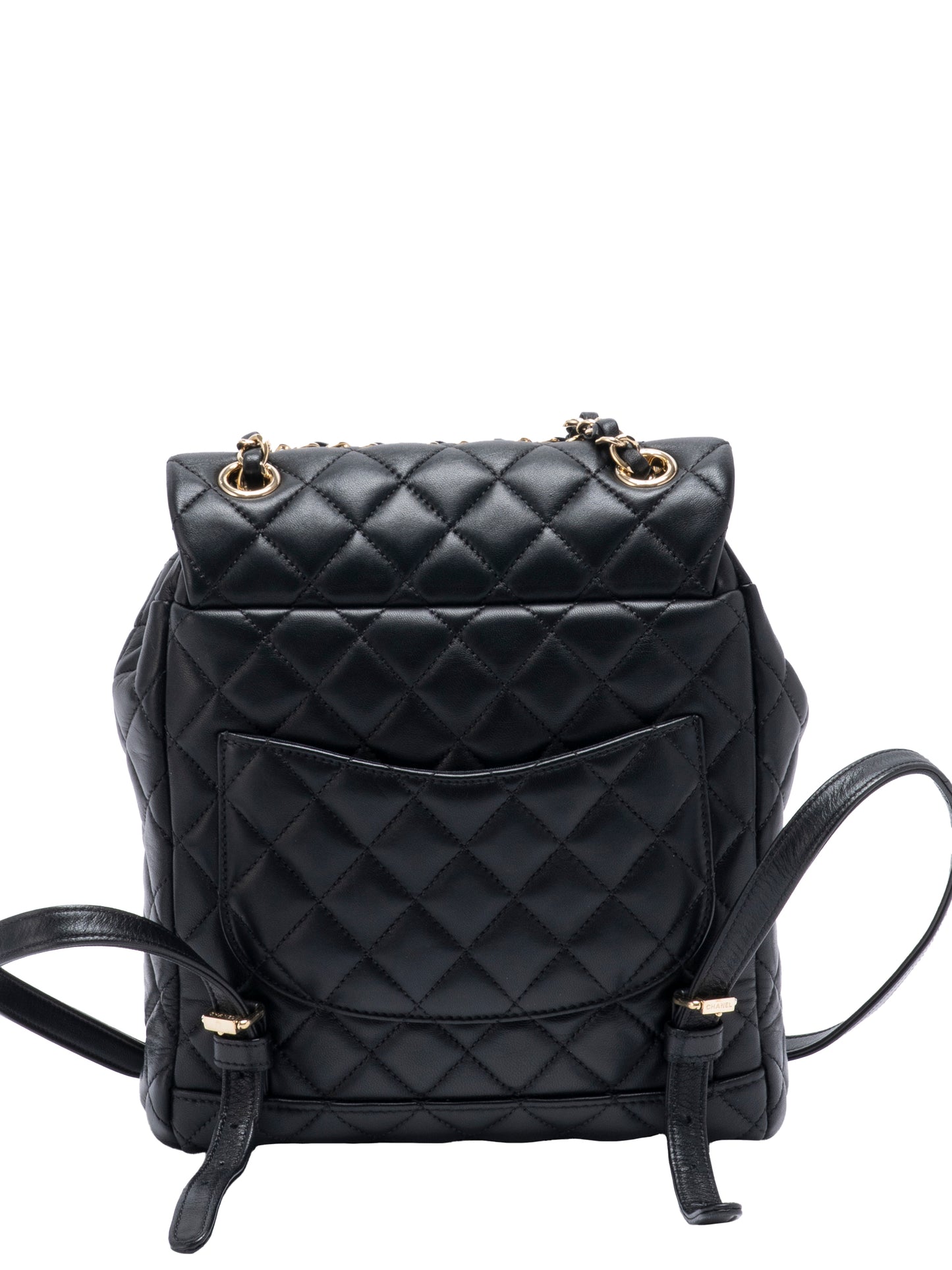 シャネル マトラッセ チェーンリュックサック ラムスキン ブラック ゴールド金具