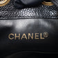 シャネル トリプルココ チェーンショルダーバッグ キャビアスキン ブラック ゴールド金具