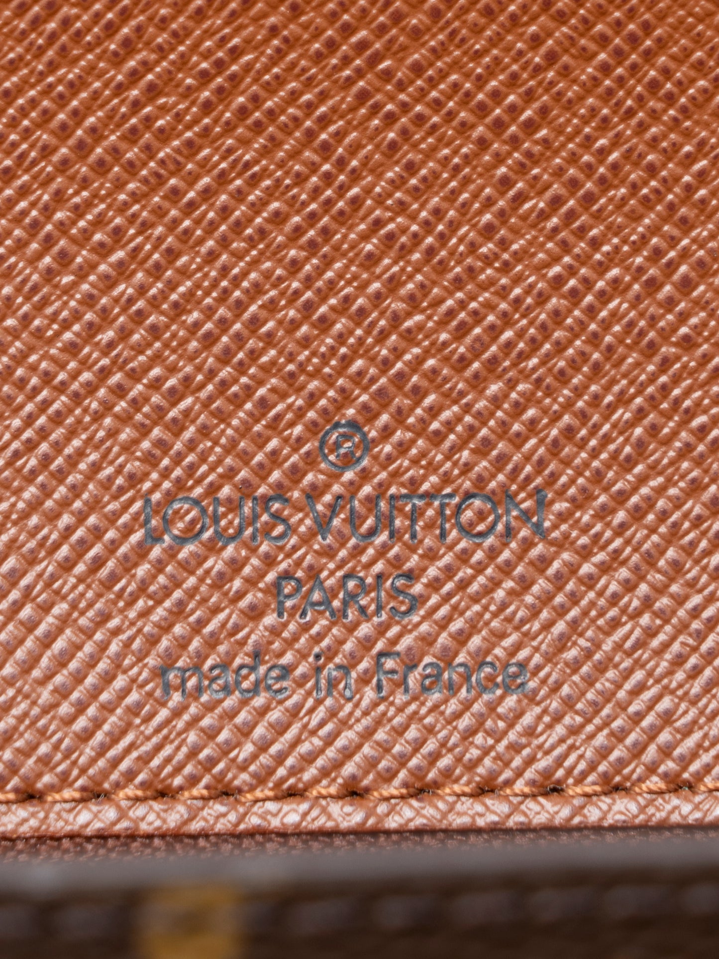 ルイ・ヴィトン M51185 モンソー28 ショルダーバッグ モノグラムキャンバス ブラウン ゴールド金具