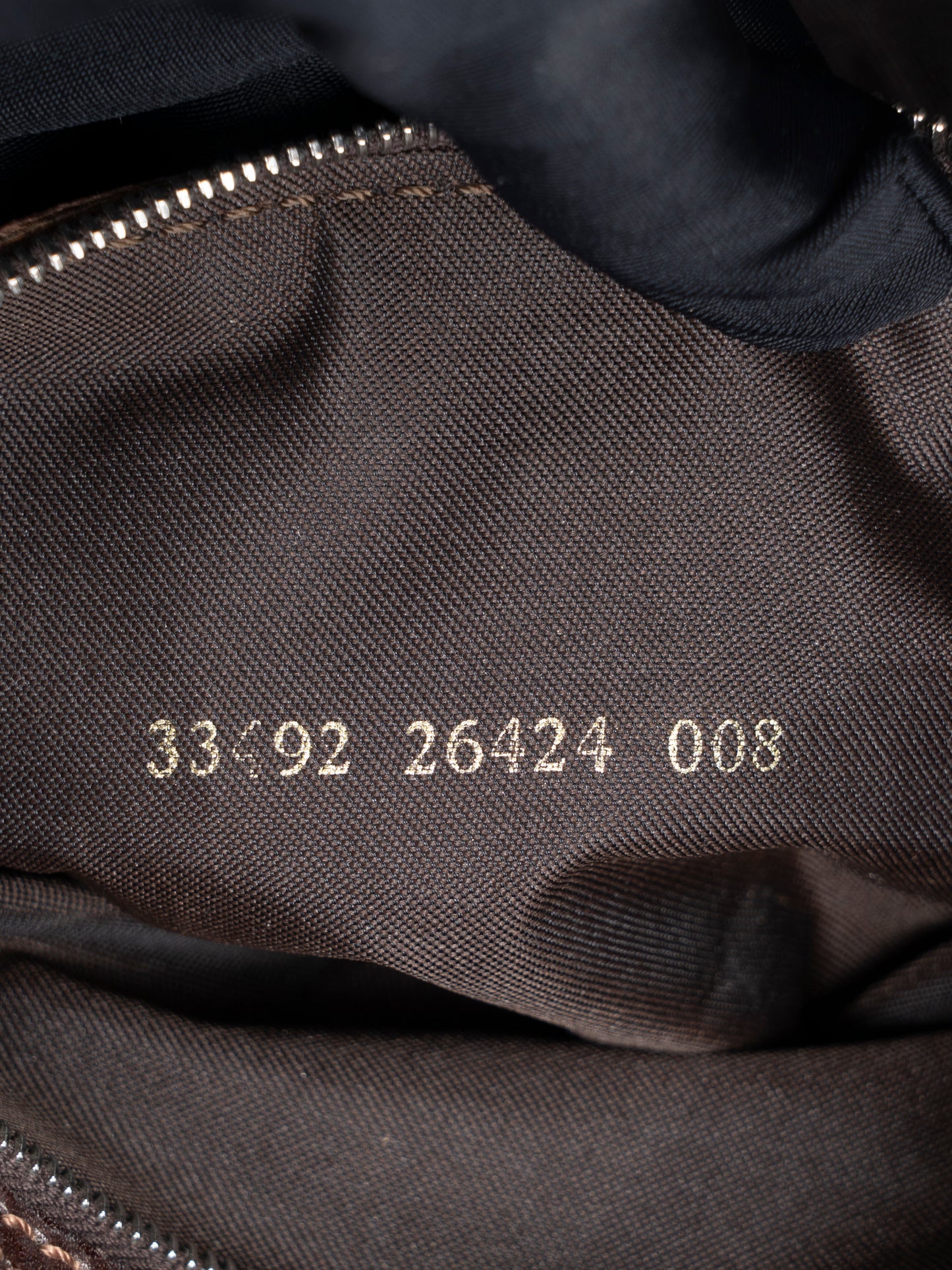 フェンディ ズッカ マンマバケット ショルダーバッグ キャンバス ベージュ シルバー金具