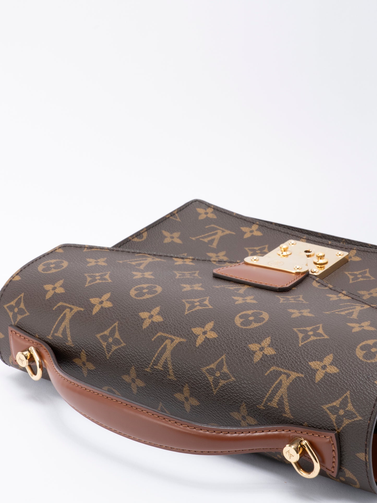 ルイ・ヴィトン M51185 モンソー28 ショルダーバッグ モノグラムキャンバス ブラウン ゴールド金具