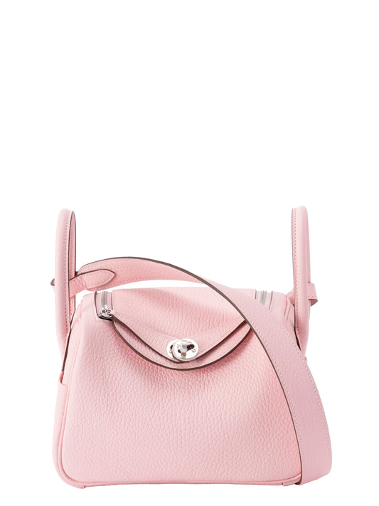 エルメス ミニリンディ ショルダーバッグ K刻:2025年 トリヨンクレマンス ローズサクラ シルバー金具 新品