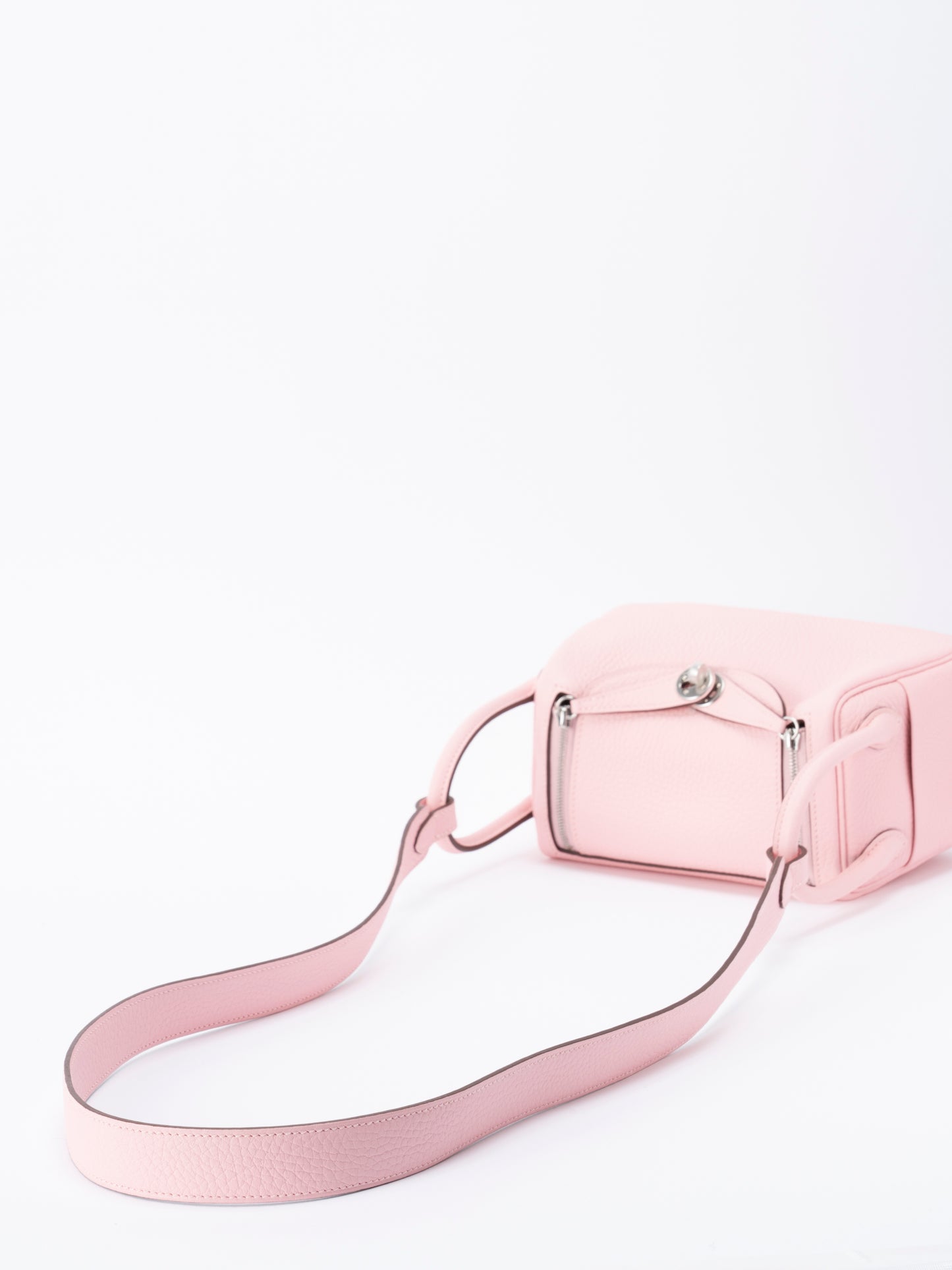 エルメス ミニリンディ ショルダーバッグ K刻:2025年 トリヨンクレマンス ローズサクラ シルバー金具 新品