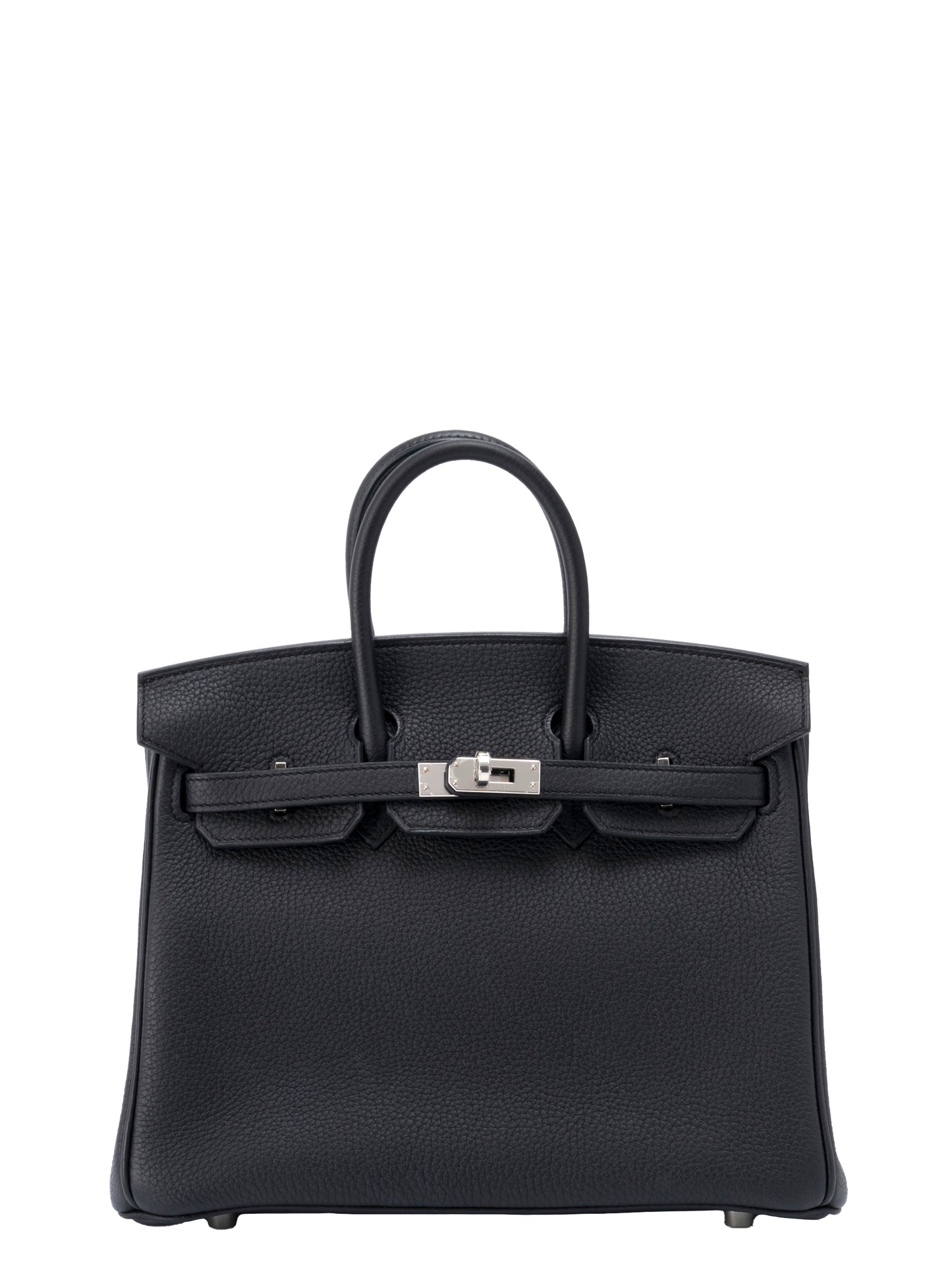 エルメス バーキン25 ハンドバッグ B刻:2023年 トゴ ブラック89 シルバー金具 新品