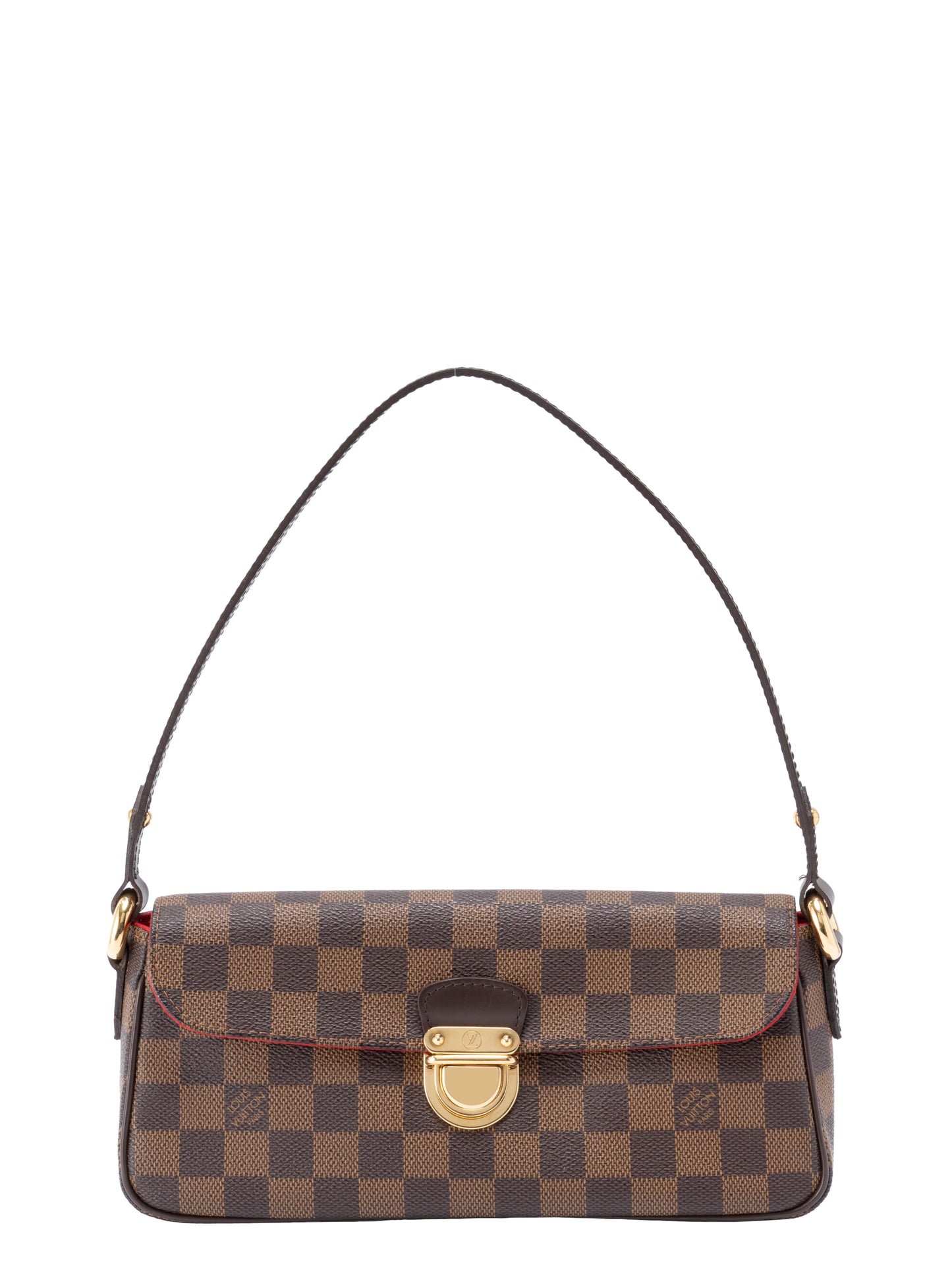ルイ・ヴィトン N60007 ラヴェッロPM ショルダーバッグ  ダミエキャンバス ブラウン ゴールド金具