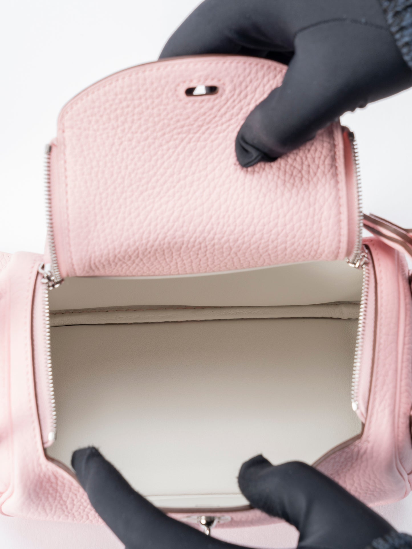 エルメス ミニリンディ ショルダーバッグ K刻:2025年 トリヨンクレマンス ローズサクラ シルバー金具 新品