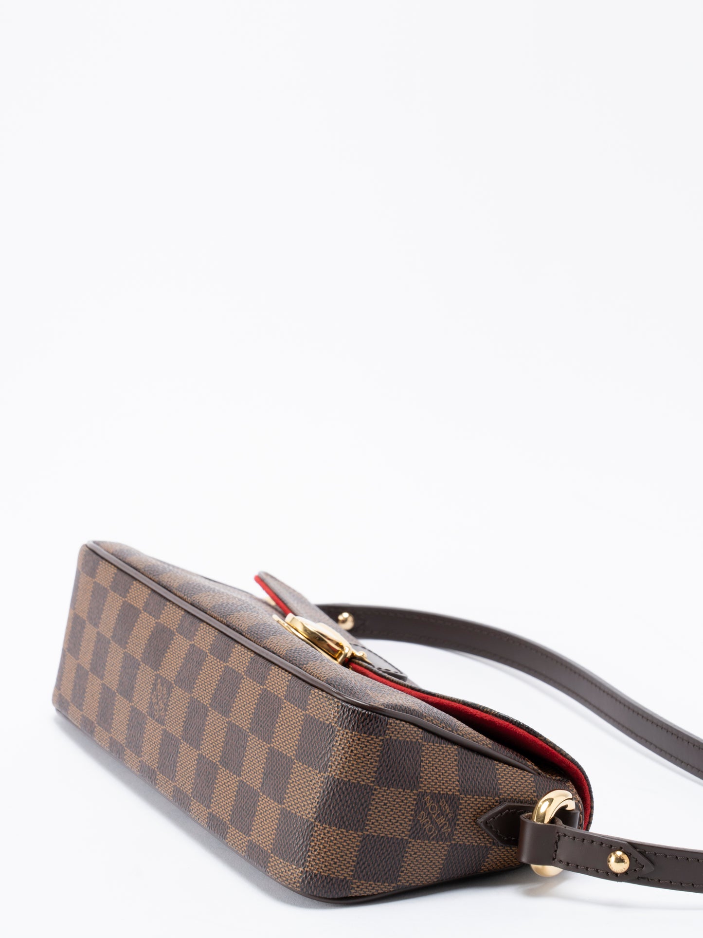 ルイ・ヴィトン N60007 ラヴェッロPM ショルダーバッグ  ダミエキャンバス ブラウン ゴールド金具