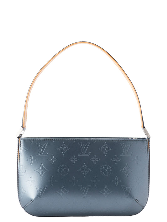 ルイ・ヴィトン M55145 ファウラー ショルダーバッグ モノグラムマット ネイビー シルバー金具