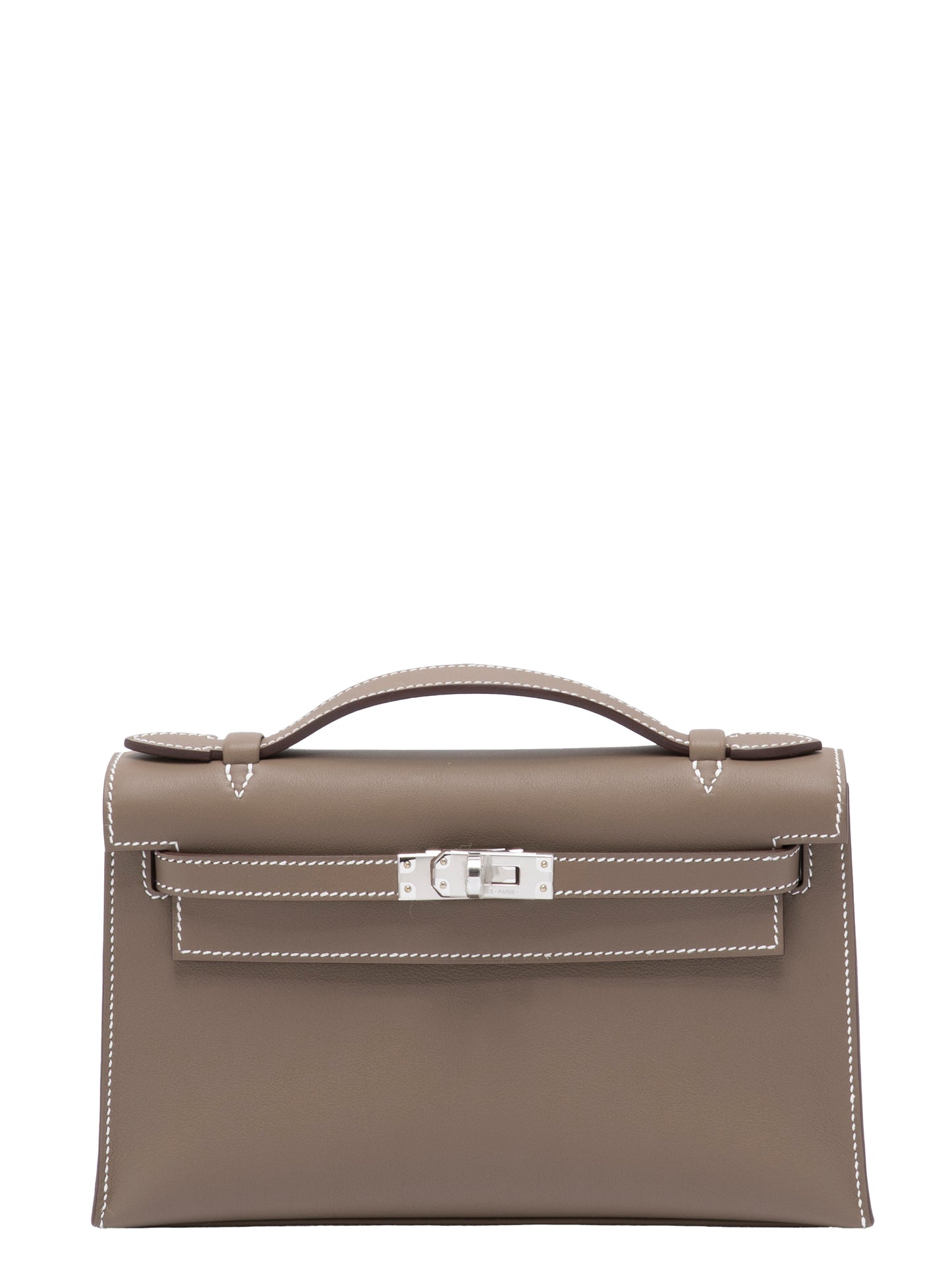 エルメス ポシェットケリー ハンドバッグ K刻:2025年 スイフト エトゥープ シルバー金具 新品