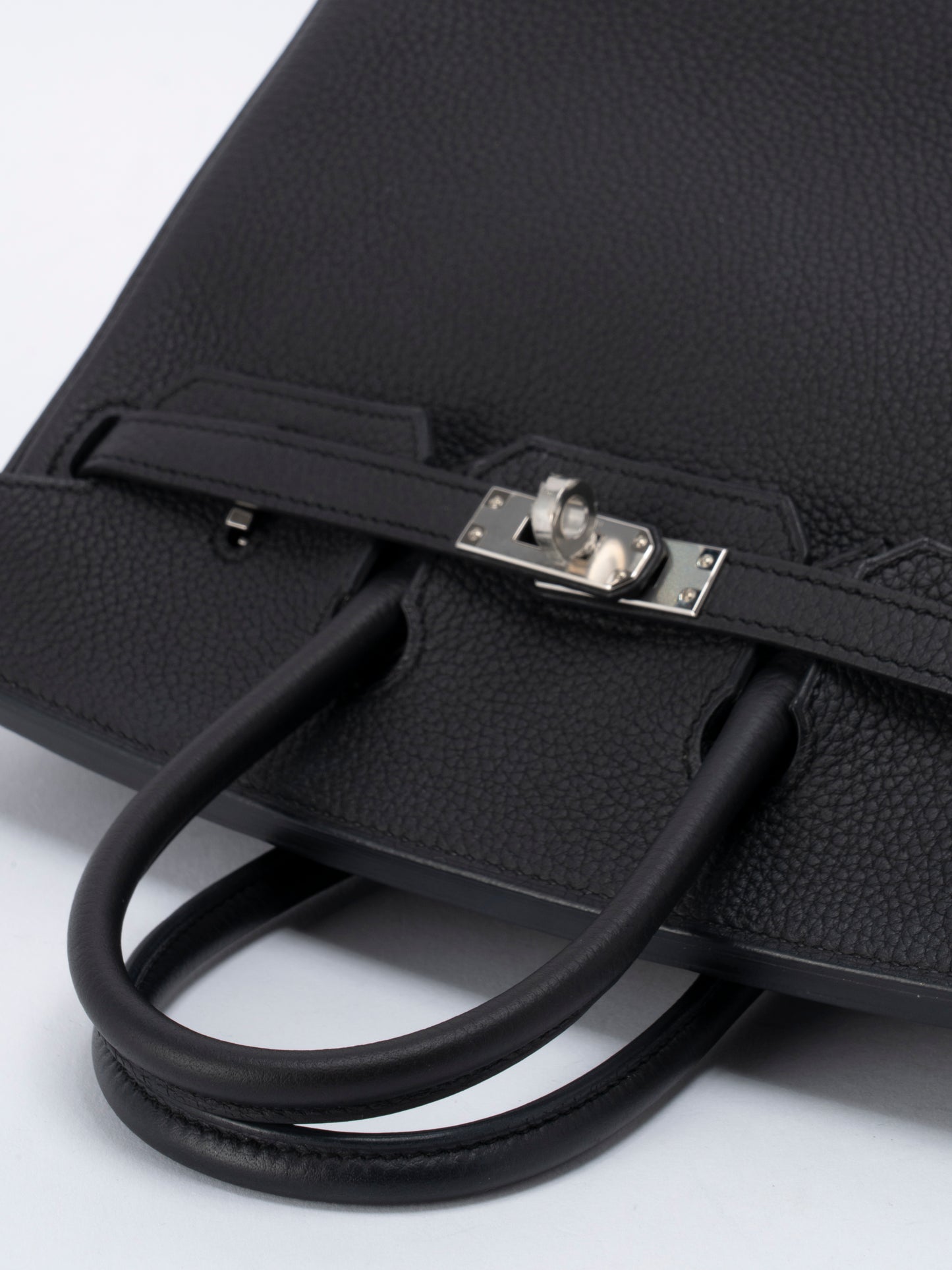 エルメス バーキン25 ハンドバッグ B刻:2023年 トゴ ブラック89 シルバー金具 新品