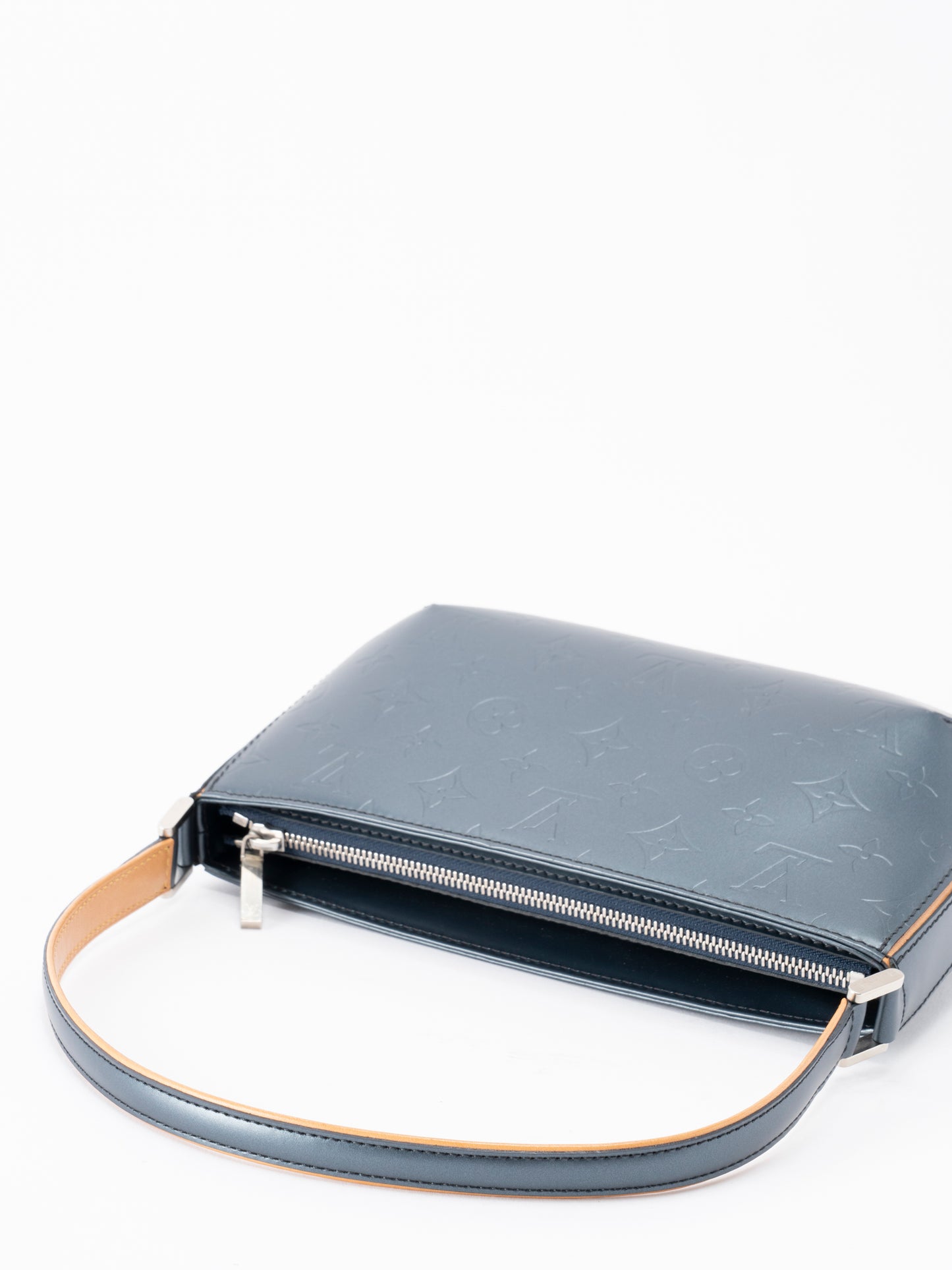 ルイ・ヴィトン M55145 ファウラー ショルダーバッグ モノグラムマット ネイビー シルバー金具