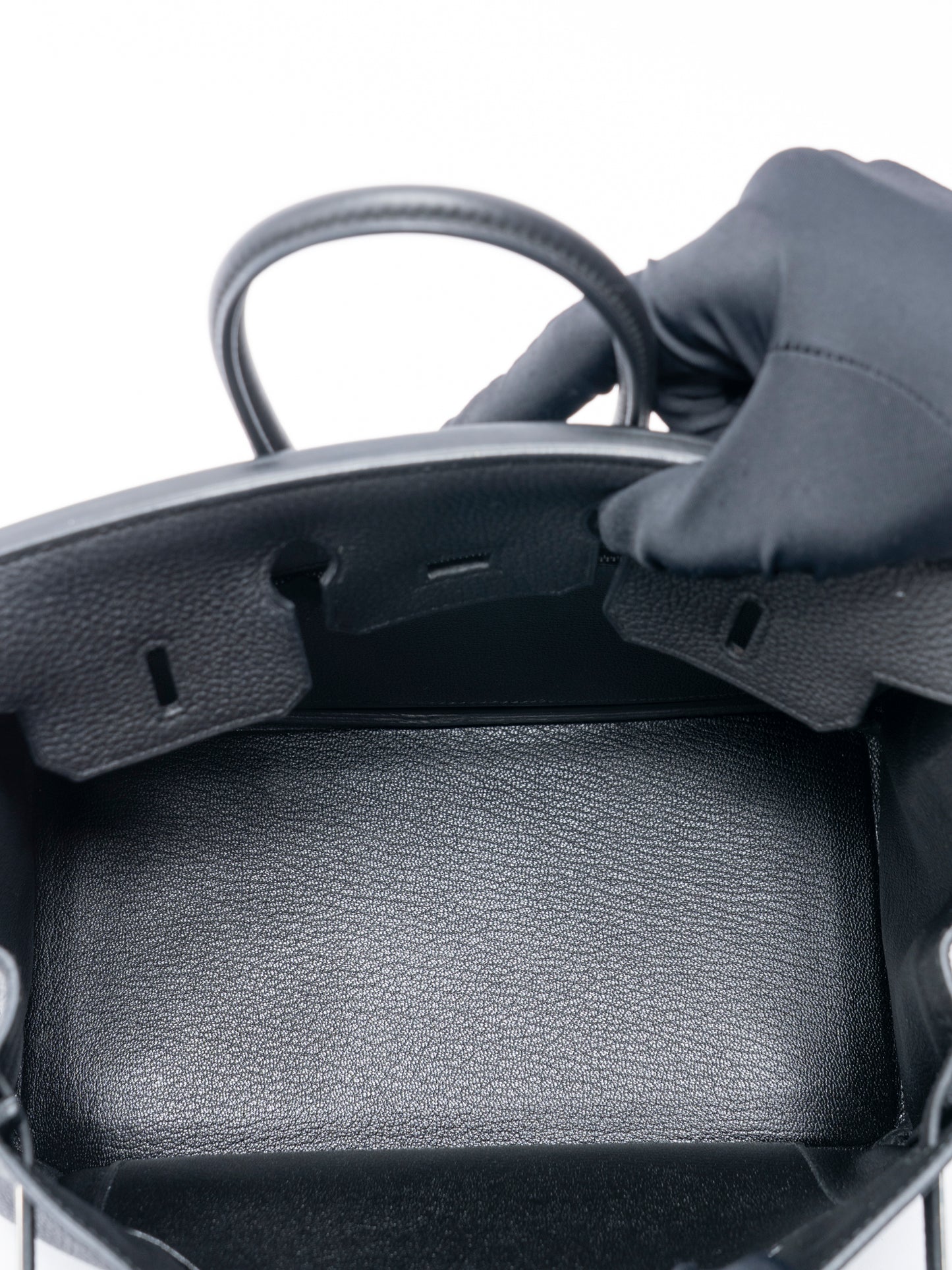 エルメス バーキン25 ハンドバッグ B刻:2023年 トゴ ブラック89 シルバー金具 新品