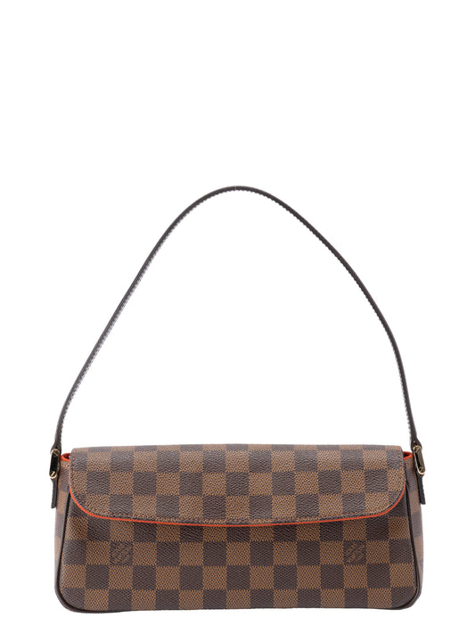 ルイ・ヴィトン N51299 レコレータ ショルダーバッグ  ダミエキャンバス ブラウン ゴールド金具